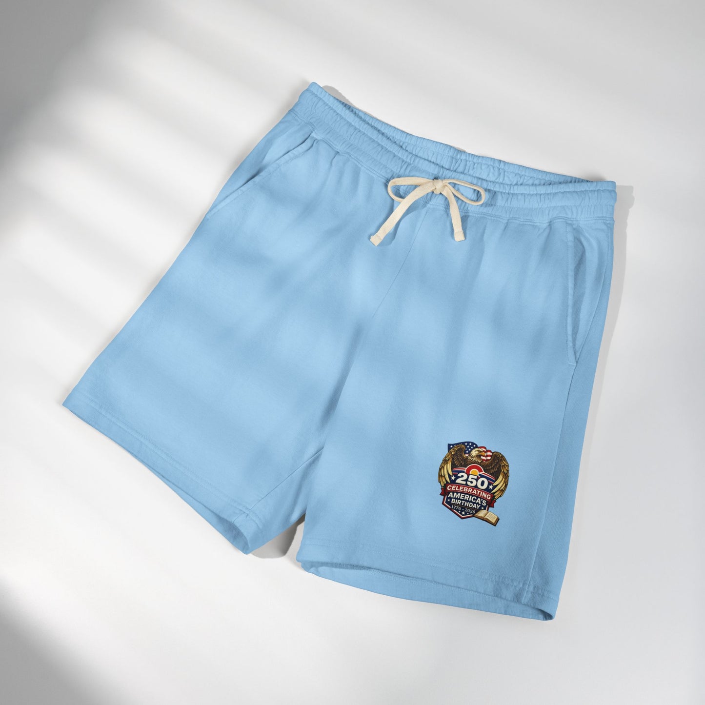 Unisex Garment-Dyed Lightweight Fleece Sweat Shorts