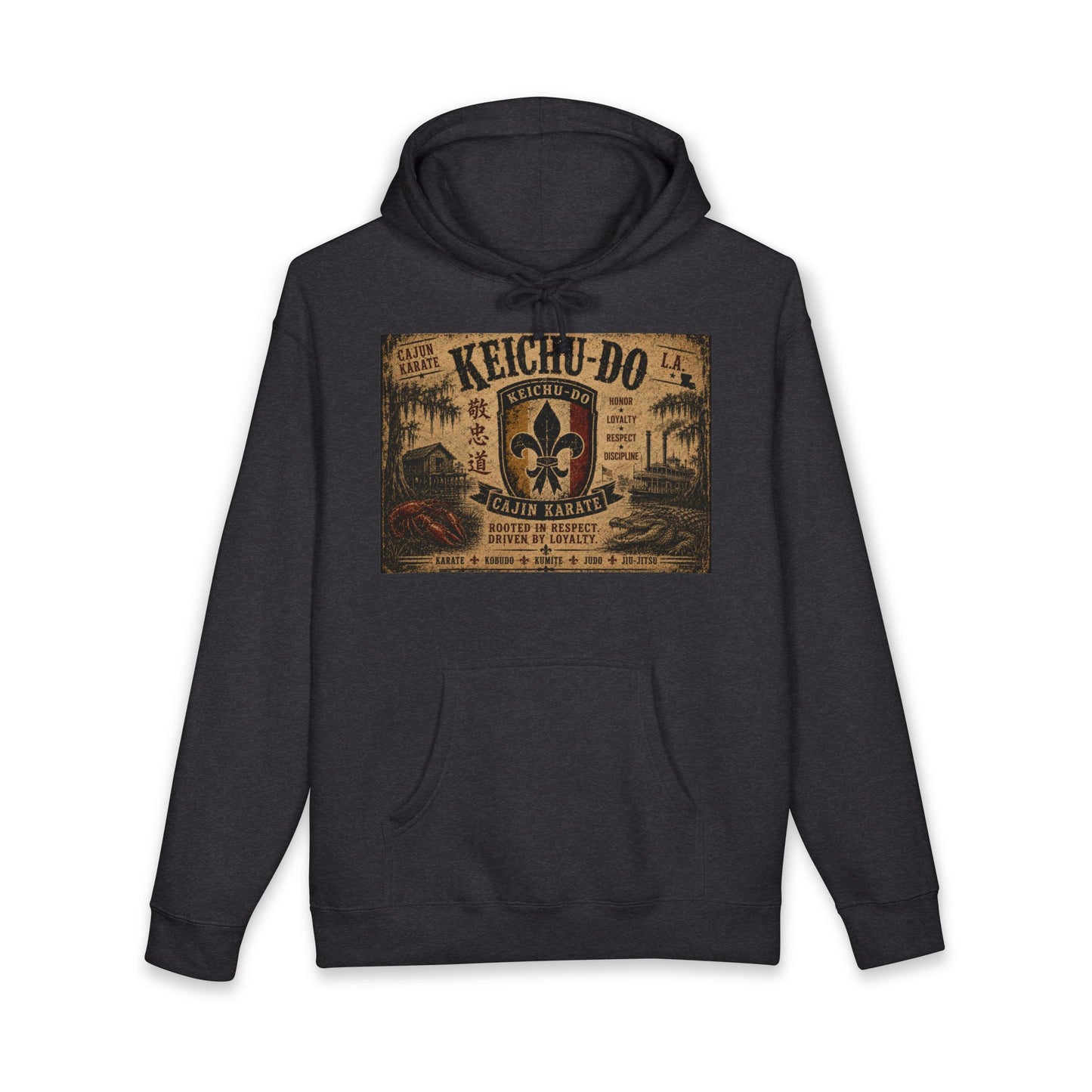 Keichu-Do Cajun Karate Hoodie — Vintage Bayou Martial Arts Streetwear