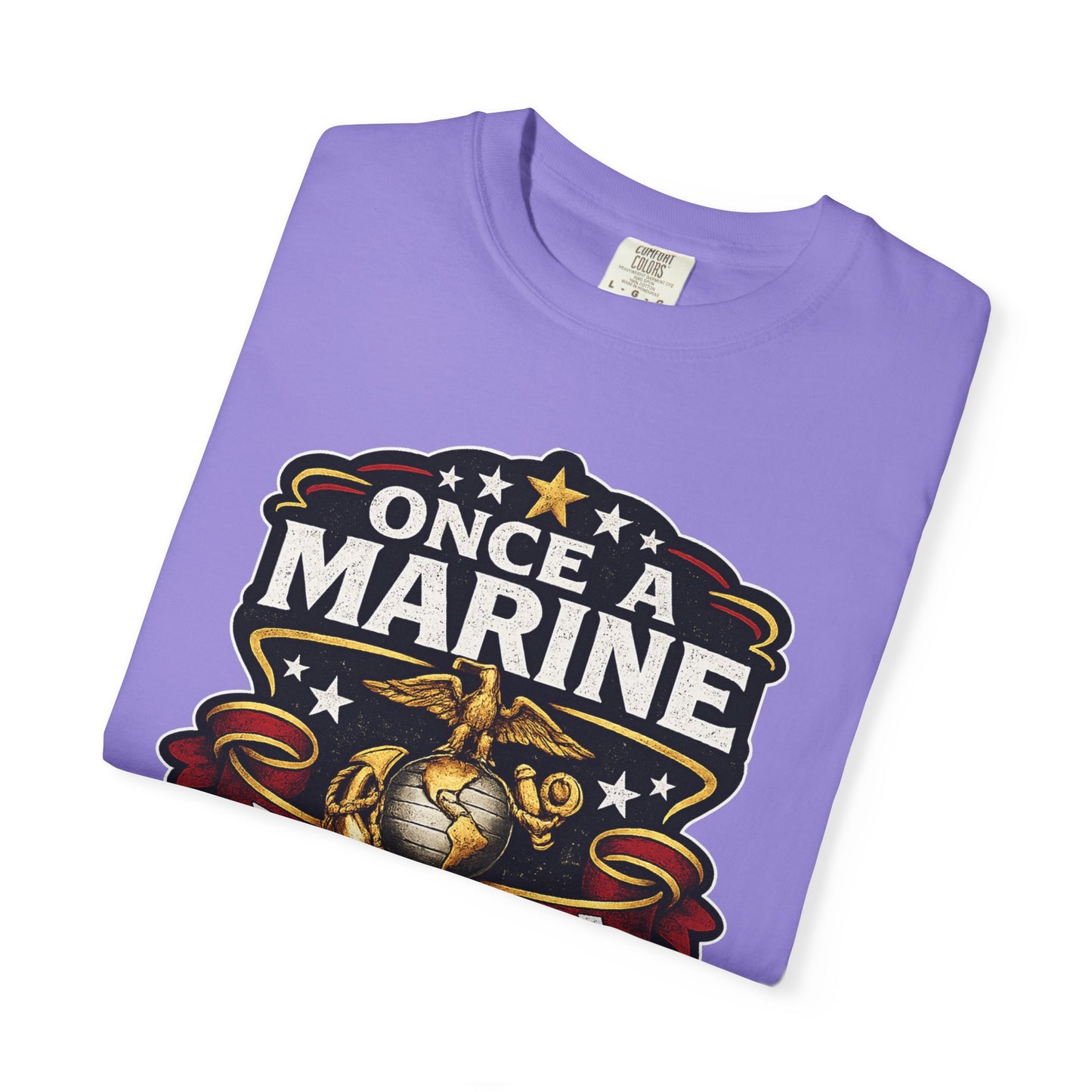 Marine Corps T-Shirt — "Once a Marine, Always a Marine" Emblem Tee