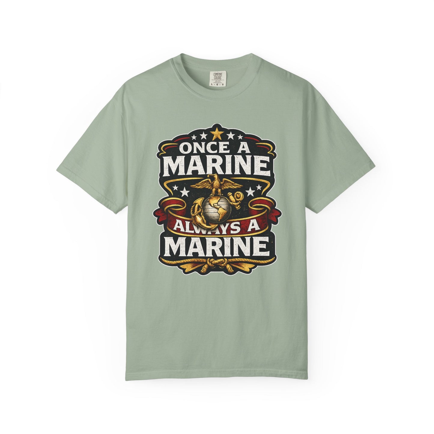 Marine Corps T-Shirt — "Once a Marine, Always a Marine" Emblem Tee