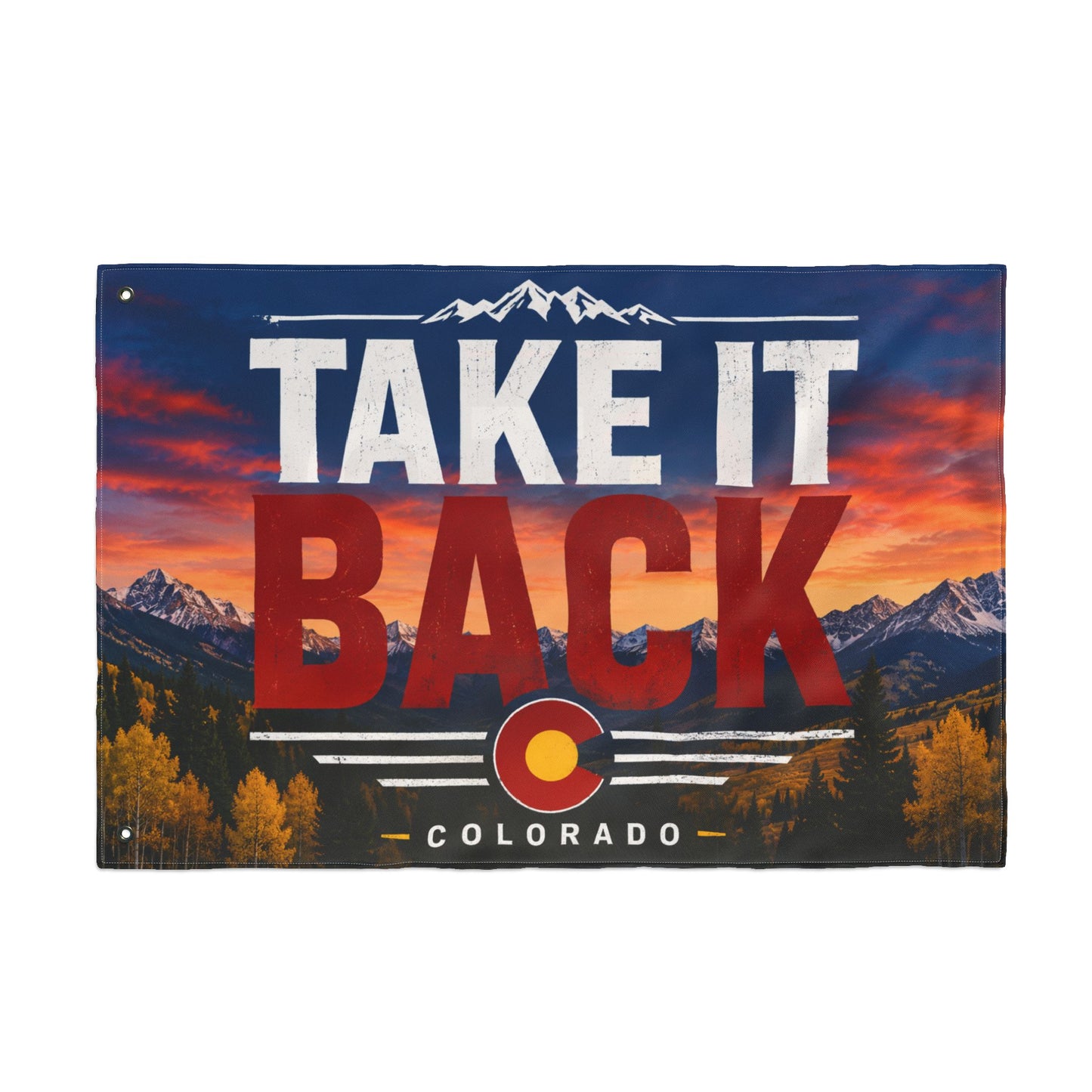 TAKE IT BACK double sided Victor for Governor Double-Sided Flag — Political Campaign Flag