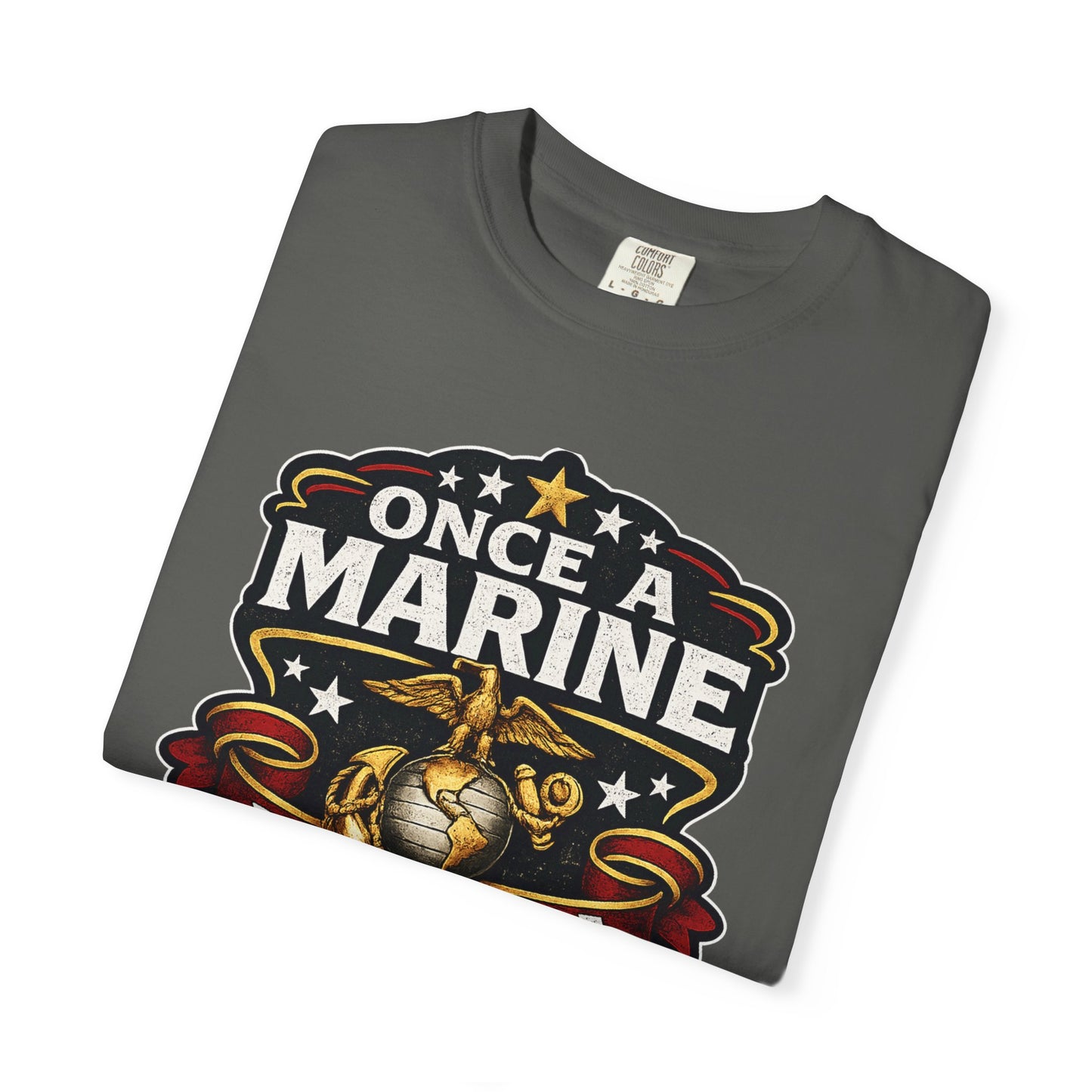Marine Corps T-Shirt — "Once a Marine, Always a Marine" Emblem Tee