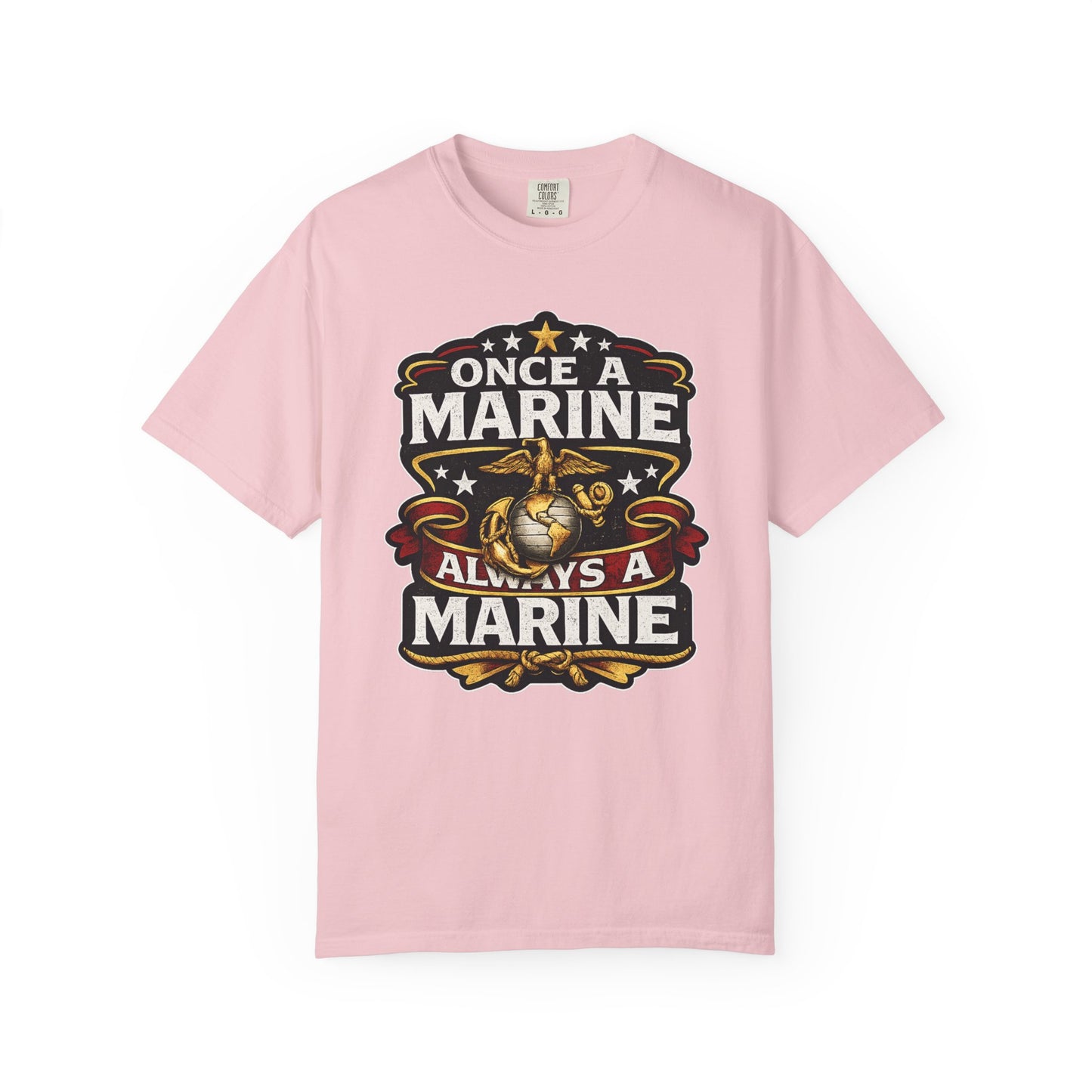 Marine Corps T-Shirt — "Once a Marine, Always a Marine" Emblem Tee