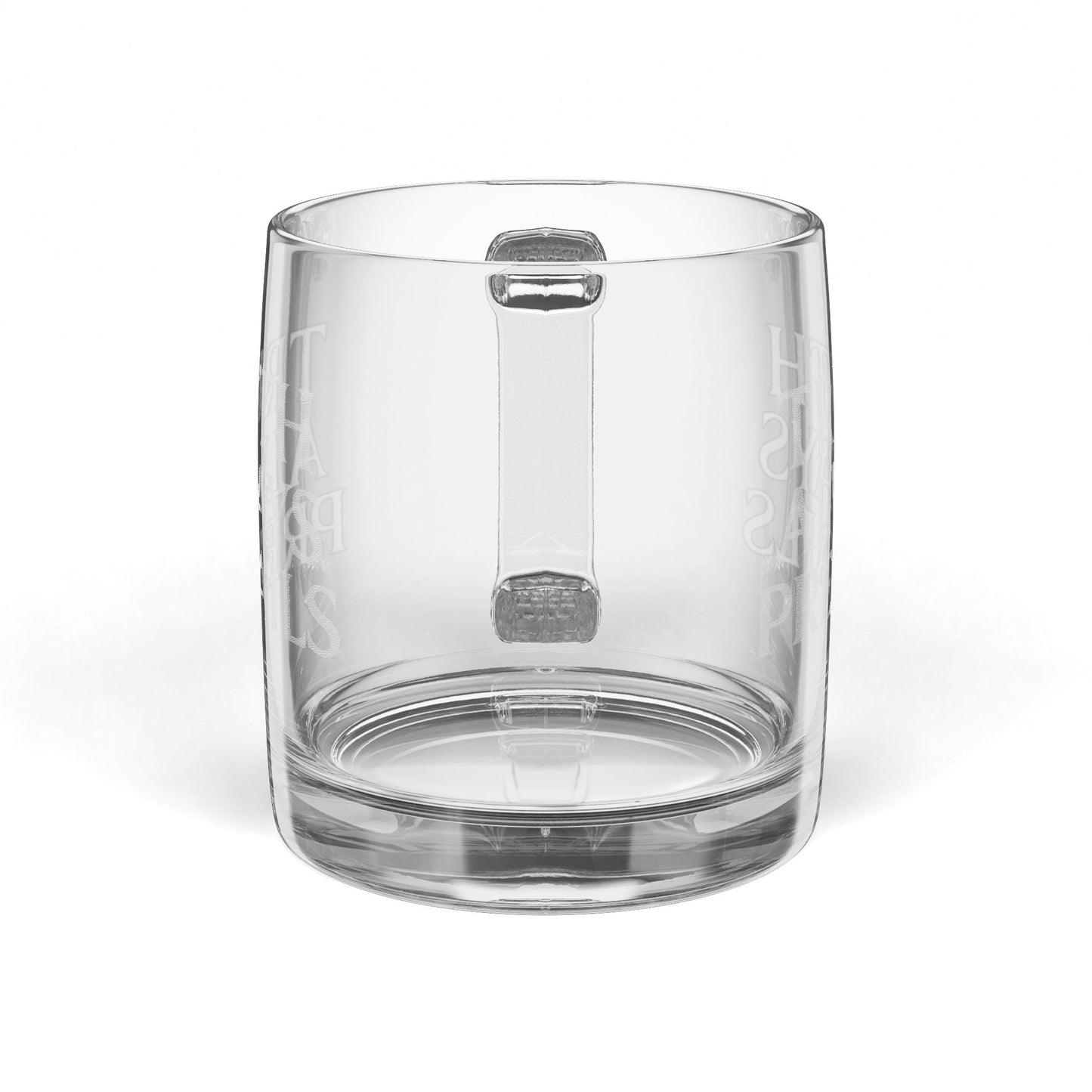 Engraved Glass Coffee Mug — Truth Always Prevails 12.25oz