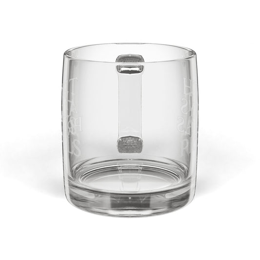 Engraved Glass Coffee Mug — Truth Always Prevails 12.25oz