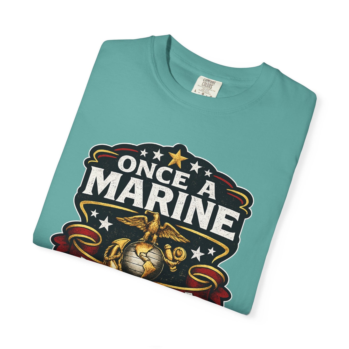 Marine Corps T-Shirt — "Once a Marine, Always a Marine" Emblem Tee