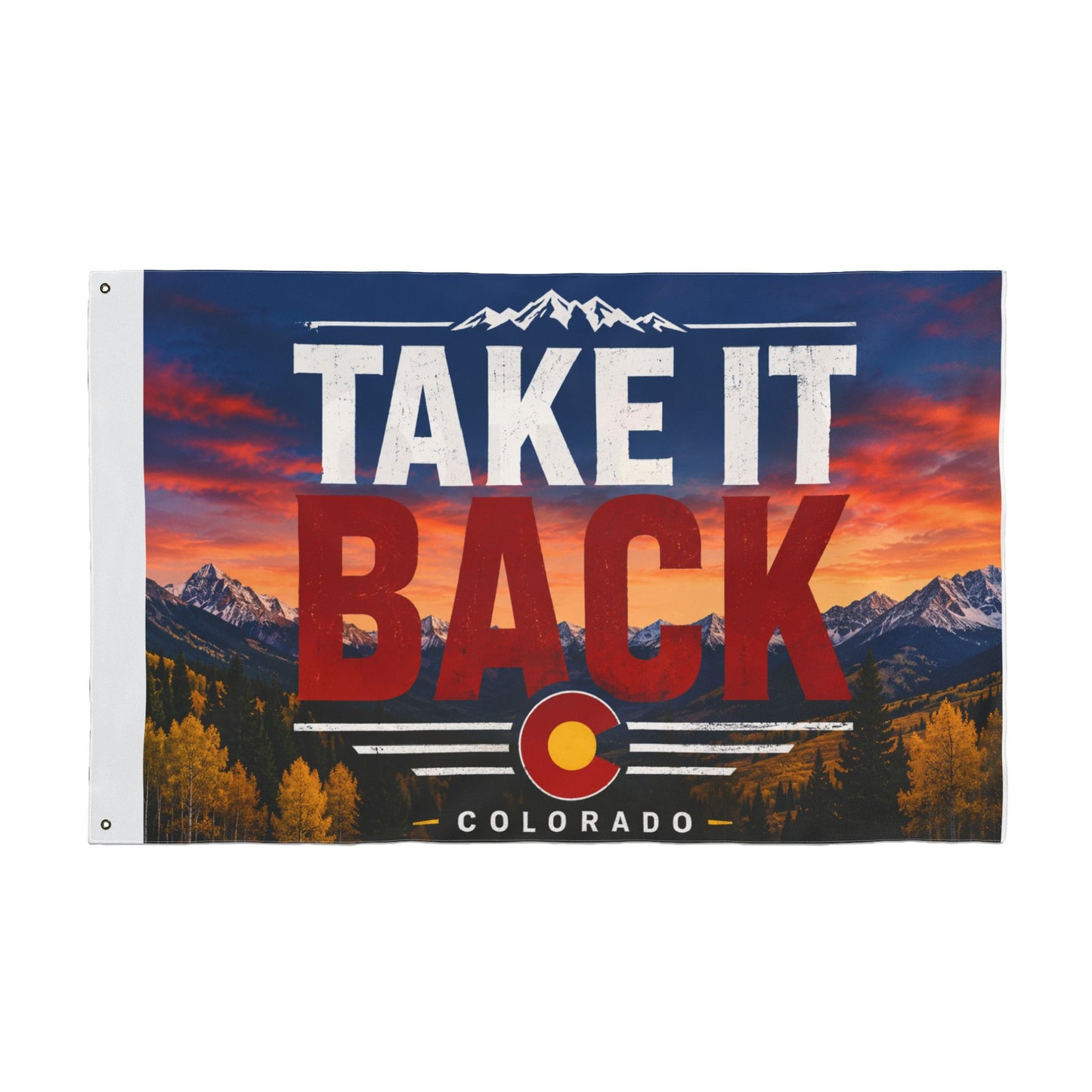 TAKE IT BACK double sided Victor for Governor Double-Sided Flag — Political Campaign Flag