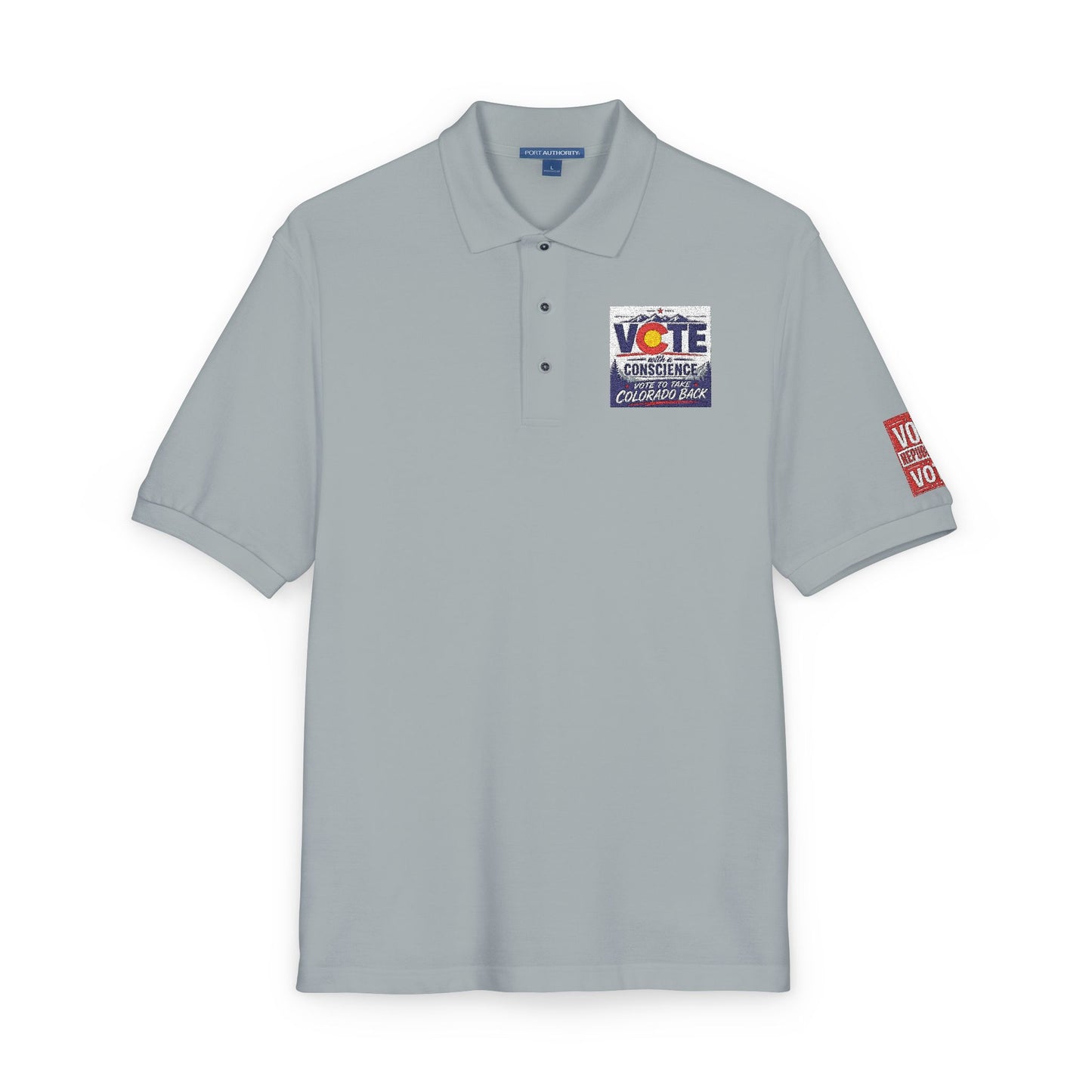 Vote Sunflower Embroidered Polo Shirt