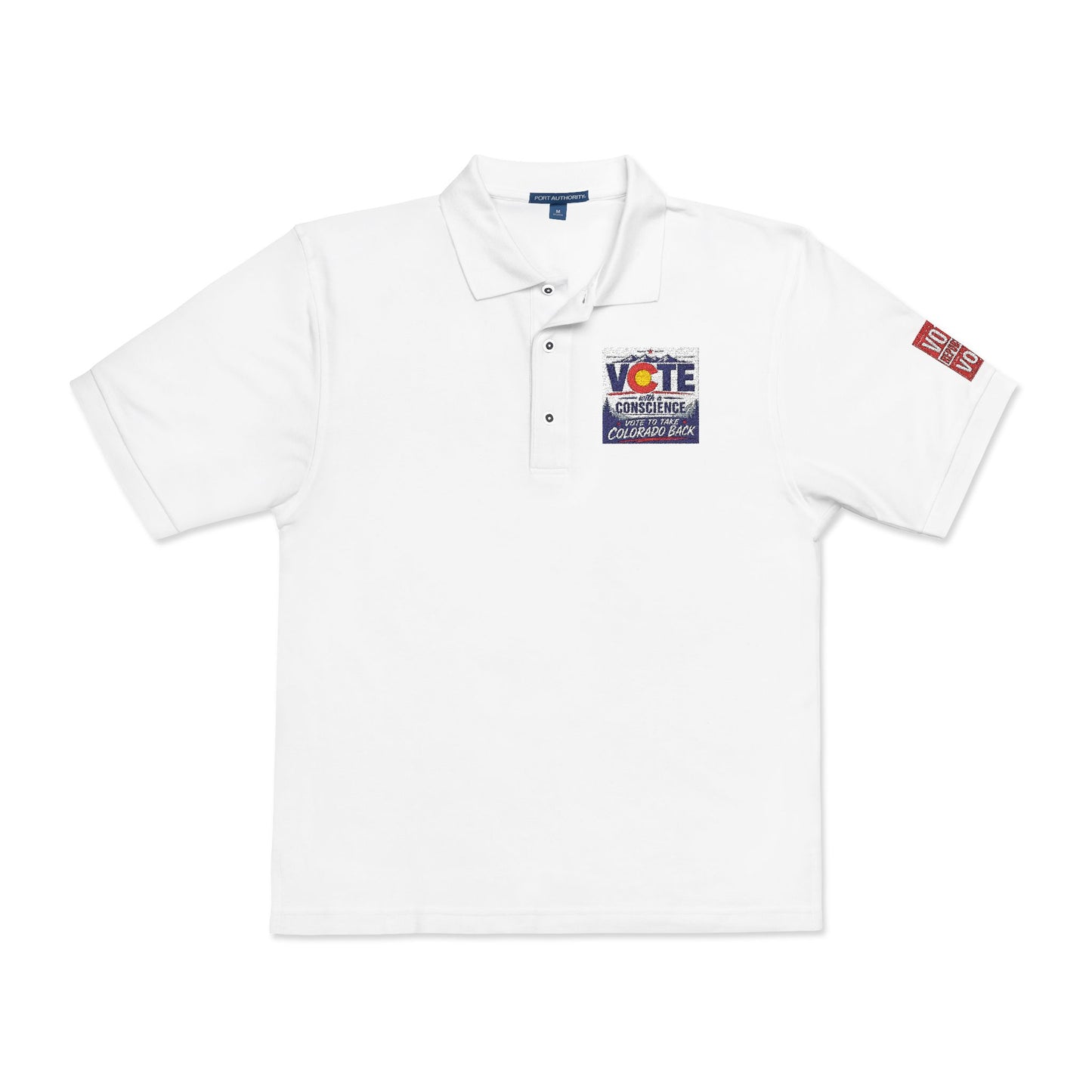 Vote Sunflower Embroidered Polo Shirt