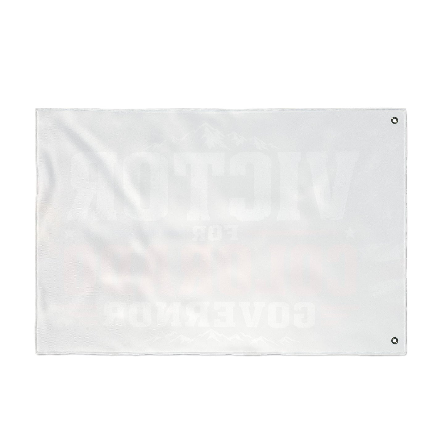 Victor for Governor Truck Flag — Double-Sided Campaign Banner