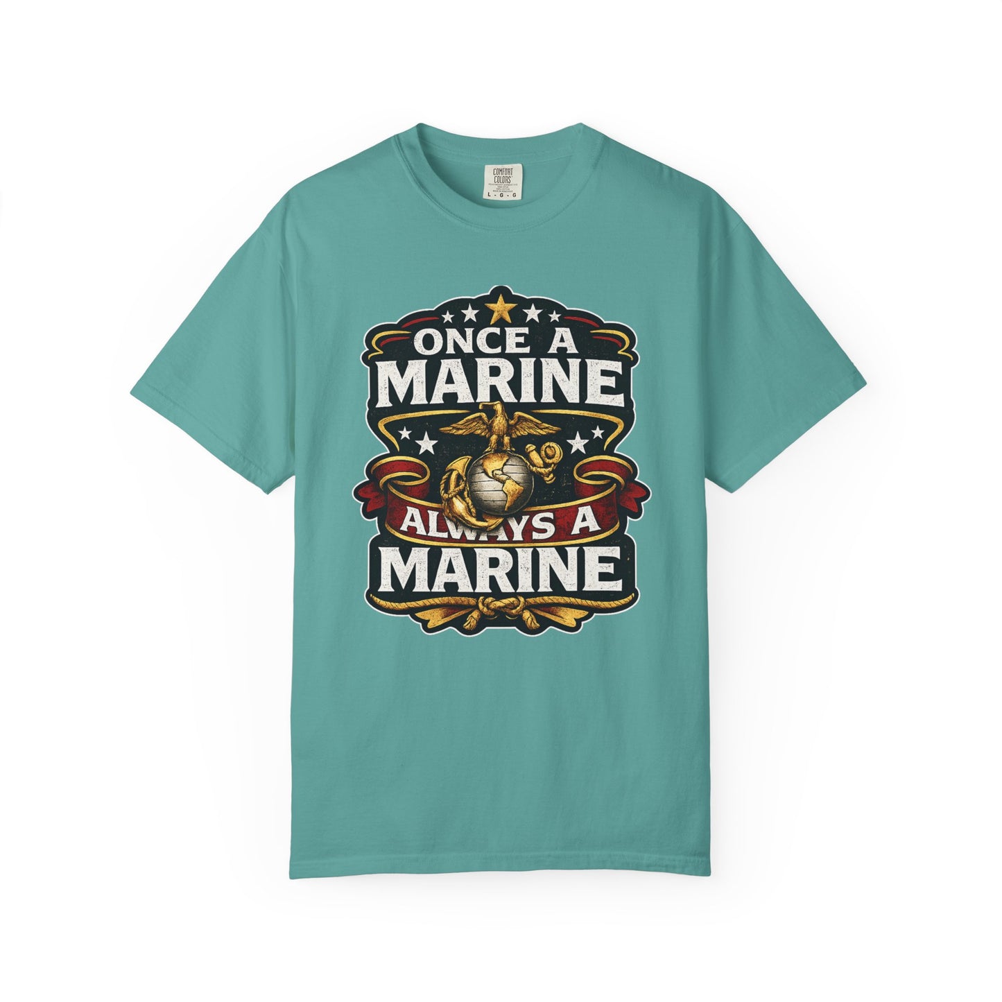 Marine Corps T-Shirt — "Once a Marine, Always a Marine" Emblem Tee