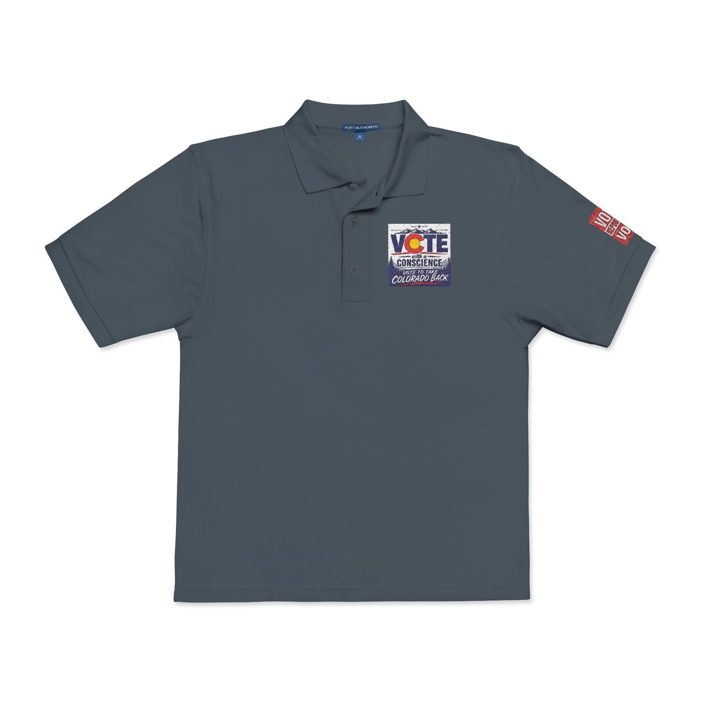 Vote Sunflower Embroidered Polo Shirt