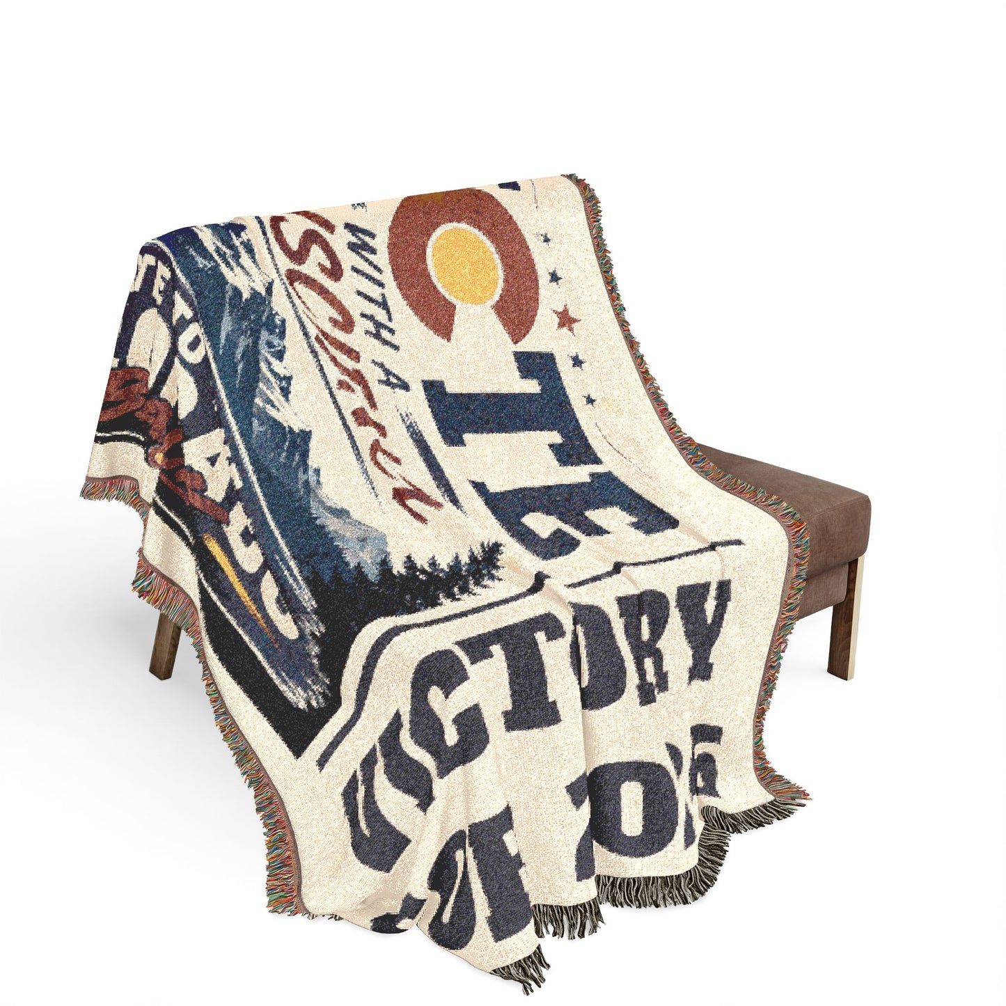 Vote with Conscience Colorado Woven Blanket — Victory for 2026 Political Throw
