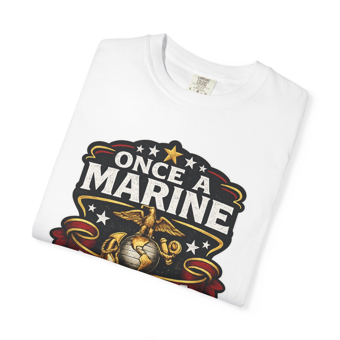 Marine Corps T-Shirt — "Once a Marine, Always a Marine" Emblem Tee