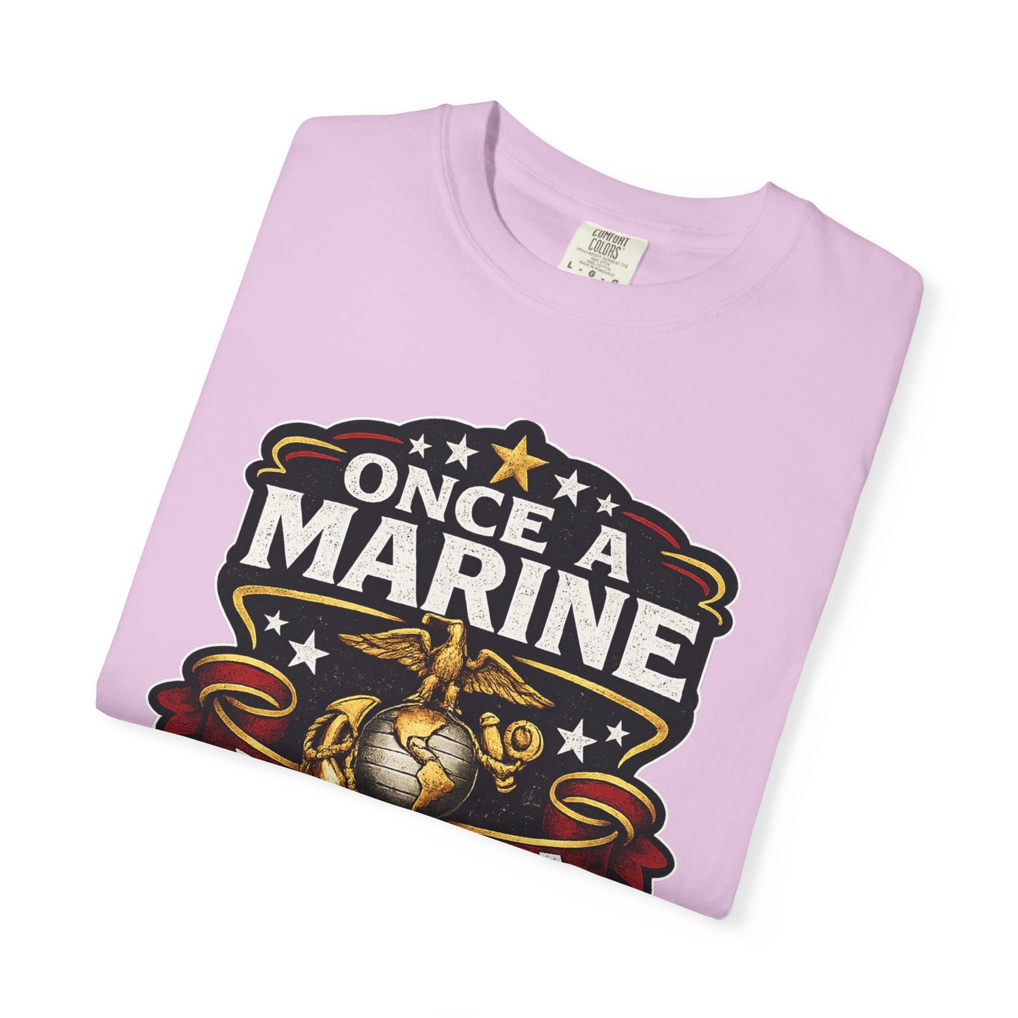 Marine Corps T-Shirt — "Once a Marine, Always a Marine" Emblem Tee