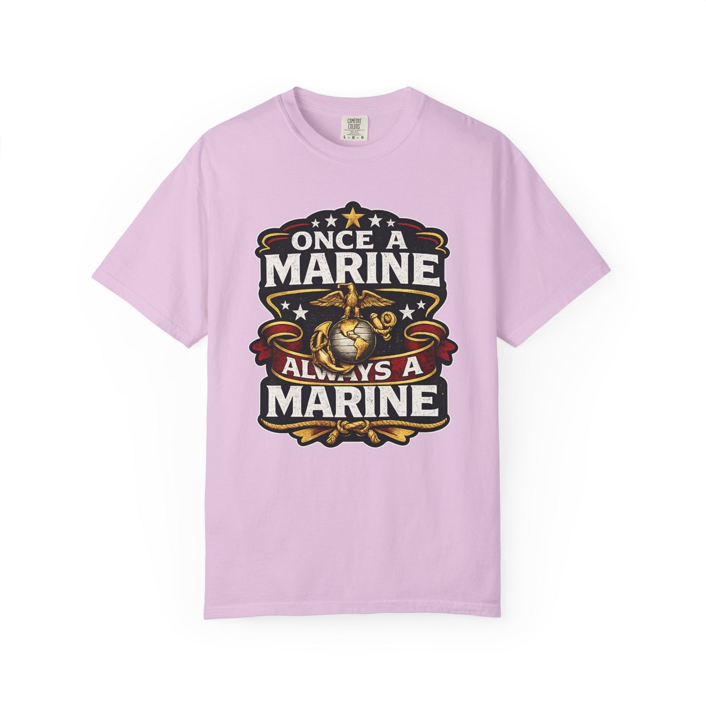 Marine Corps T-Shirt — "Once a Marine, Always a Marine" Emblem Tee