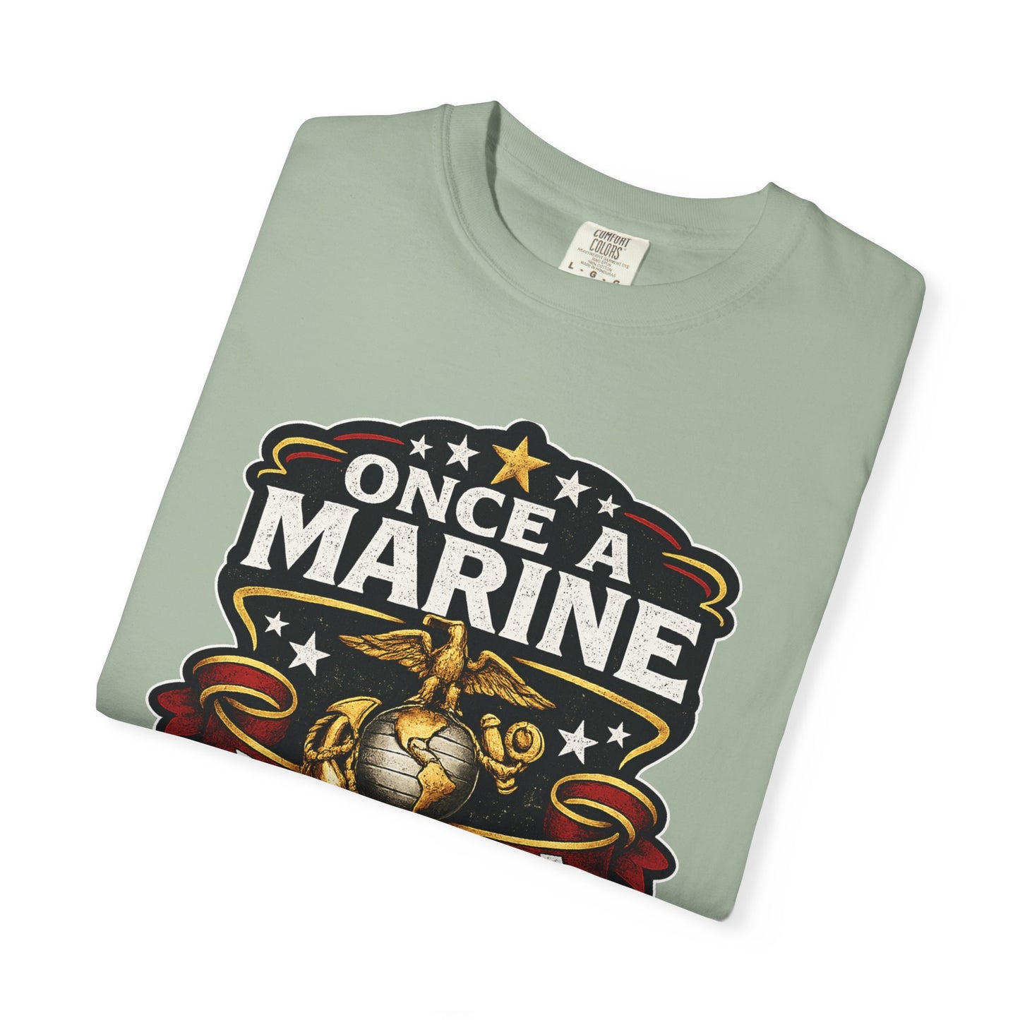 Marine Corps T-Shirt — "Once a Marine, Always a Marine" Emblem Tee
