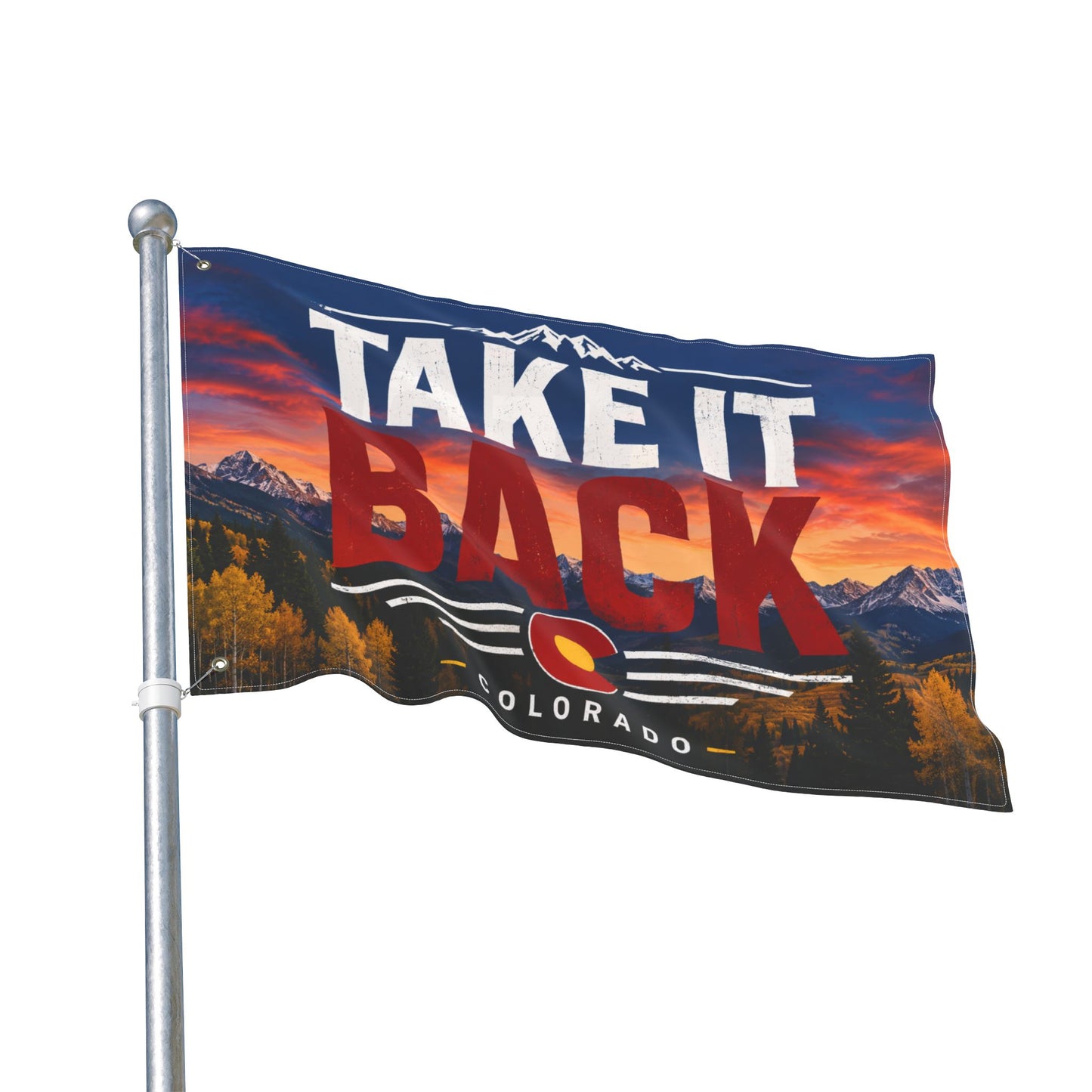 TAKE IT BACK double sided Victor for Governor Double-Sided Flag — Political Campaign Flag