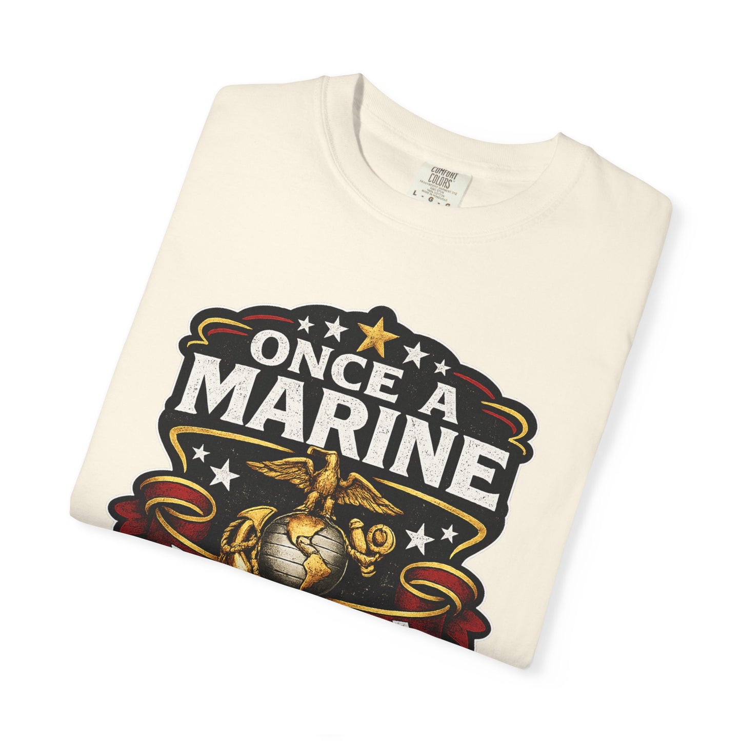 Marine Corps T-Shirt — "Once a Marine, Always a Marine" Emblem Tee