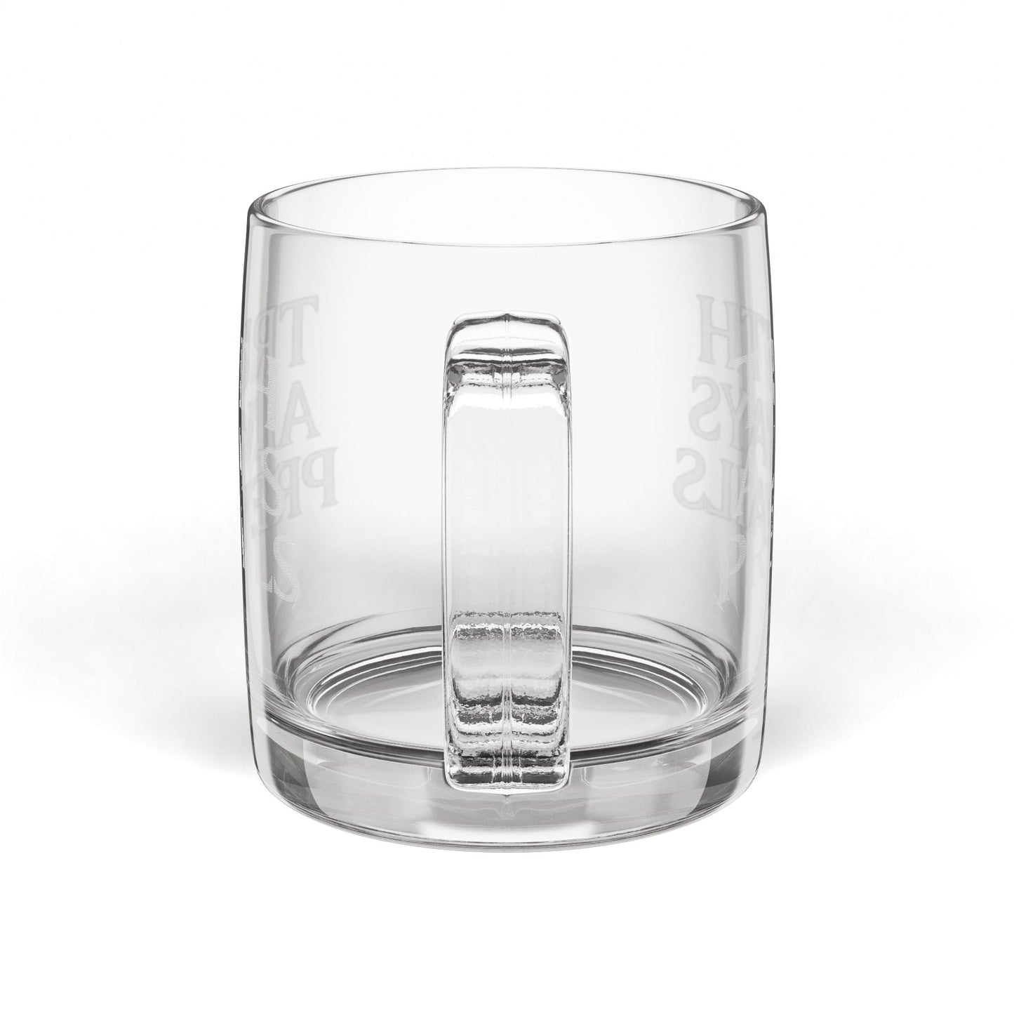 Engraved Glass Coffee Mug — Truth Always Prevails 12.25oz