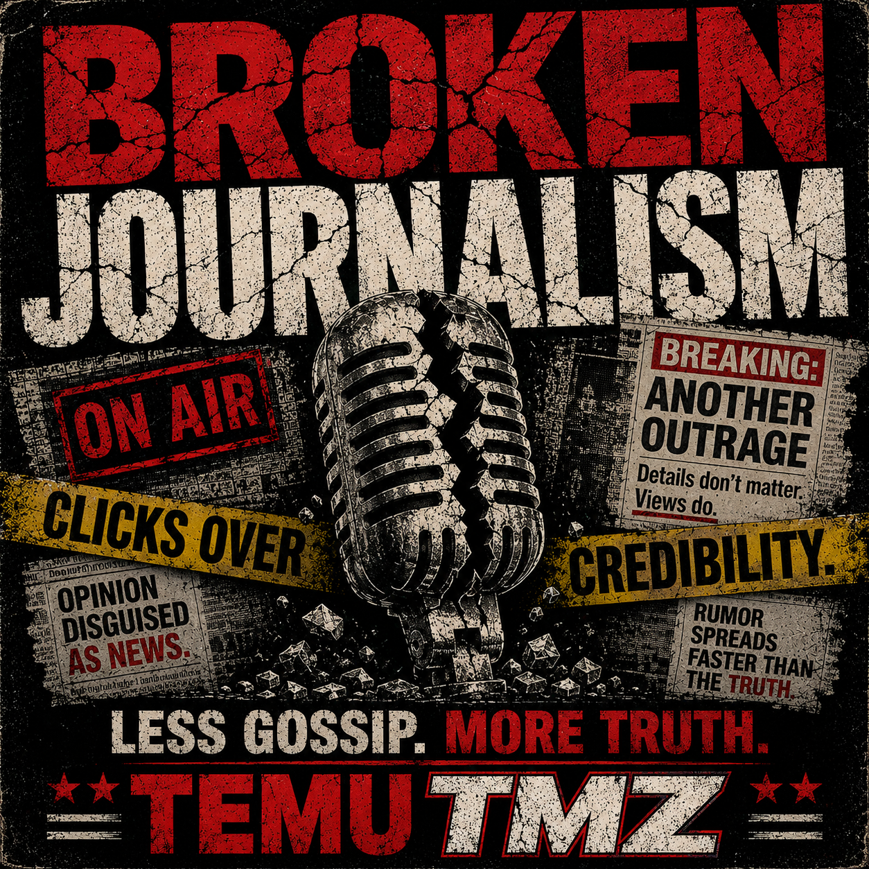 Snarky Bad Journalism T-shirt — Funny Media Critic Tee