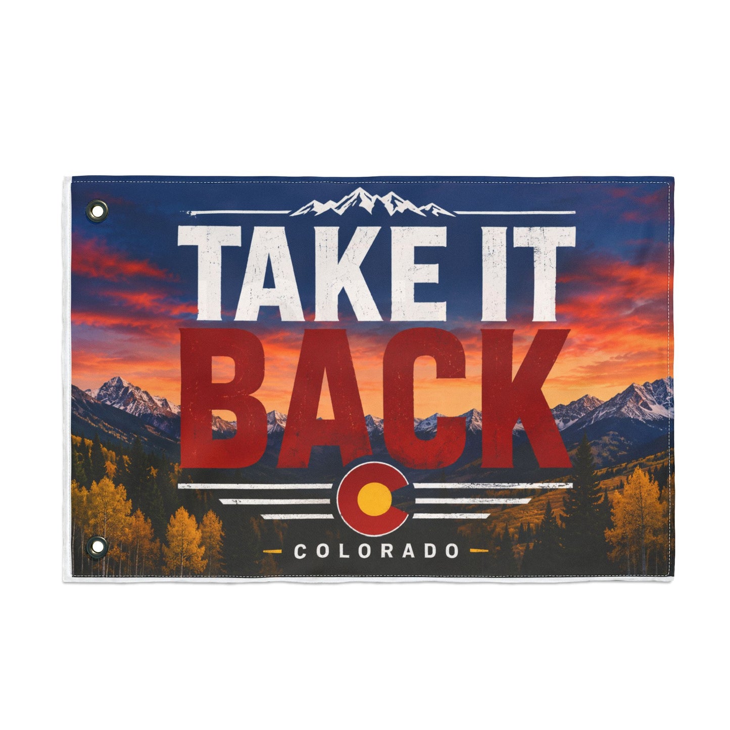 TAKE IT BACK double sided Victor for Governor Double-Sided Flag — Political Campaign Flag