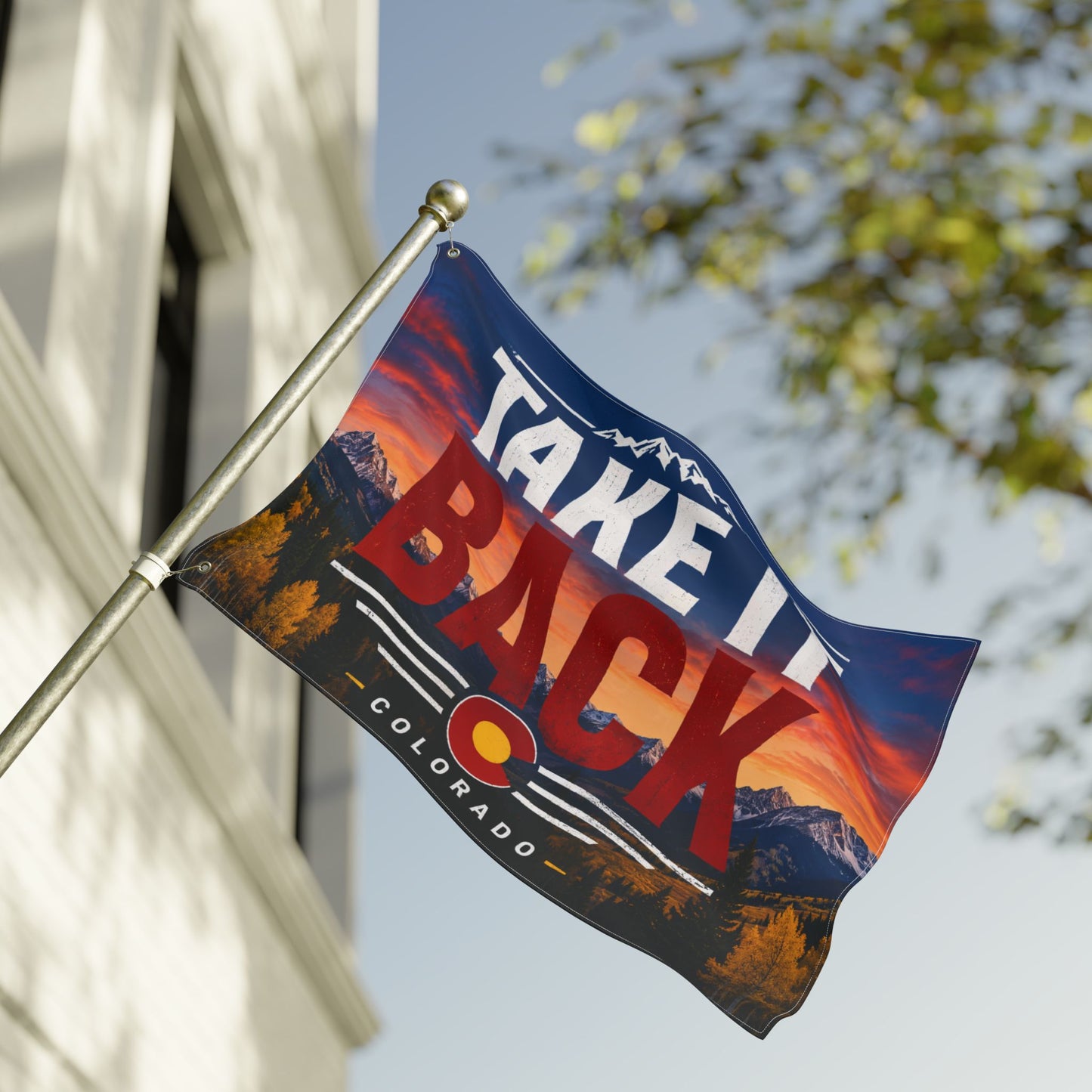 TAKE IT BACK double sided Victor for Governor Double-Sided Flag — Political Campaign Flag