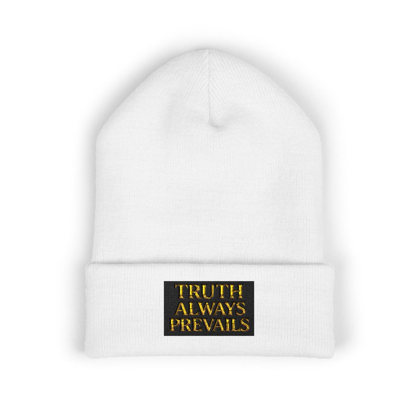 'Truth Always Prevails' Cuffed Beanie