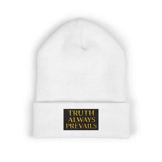 'Truth Always Prevails' Cuffed Beanie
