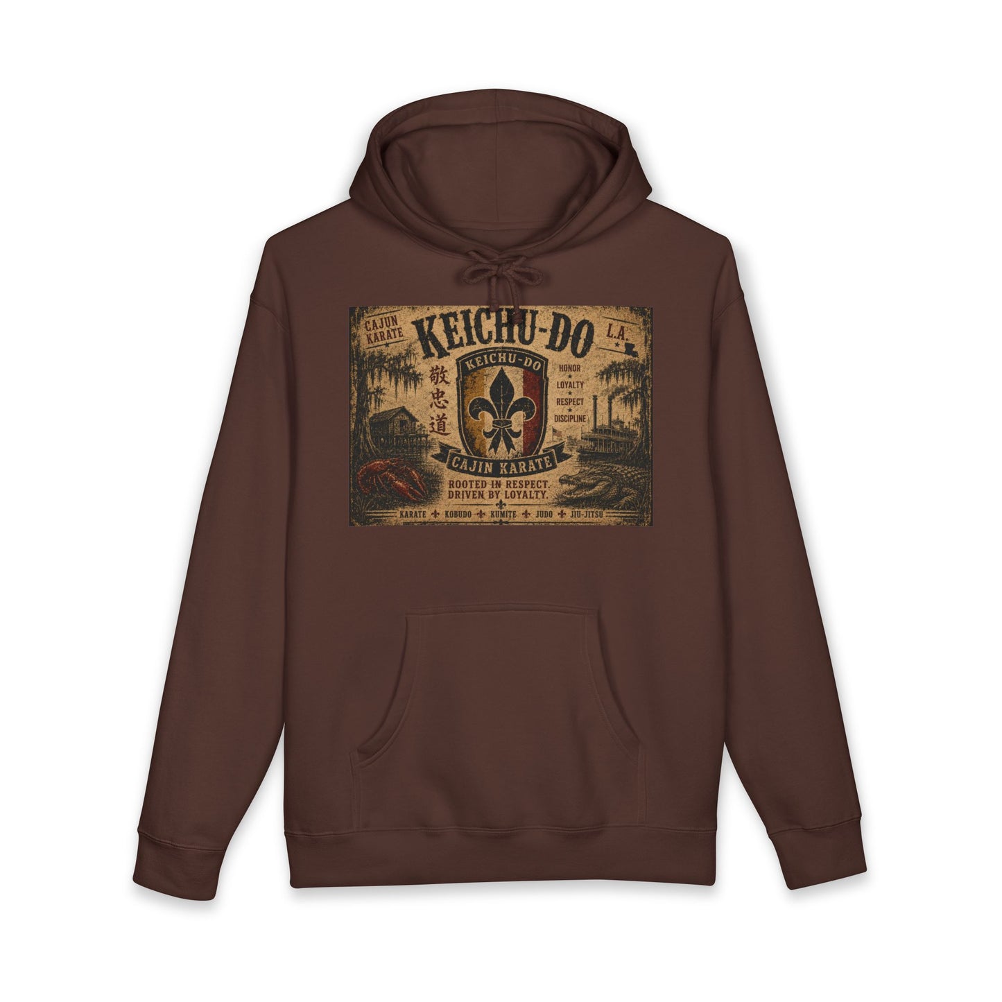 Keichu-Do Cajun Karate Hoodie — Vintage Bayou Martial Arts Streetwear