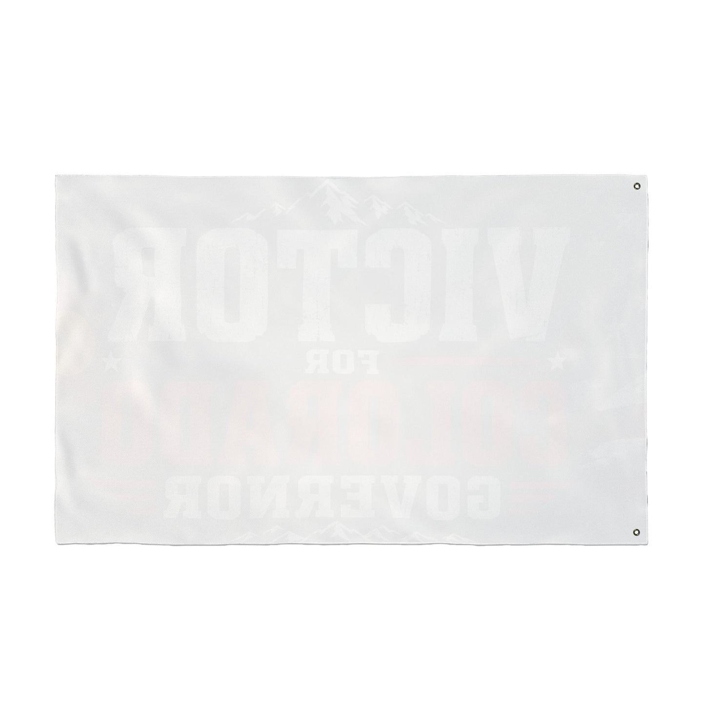 Victor for Governor Truck Flag — Double-Sided Campaign Banner