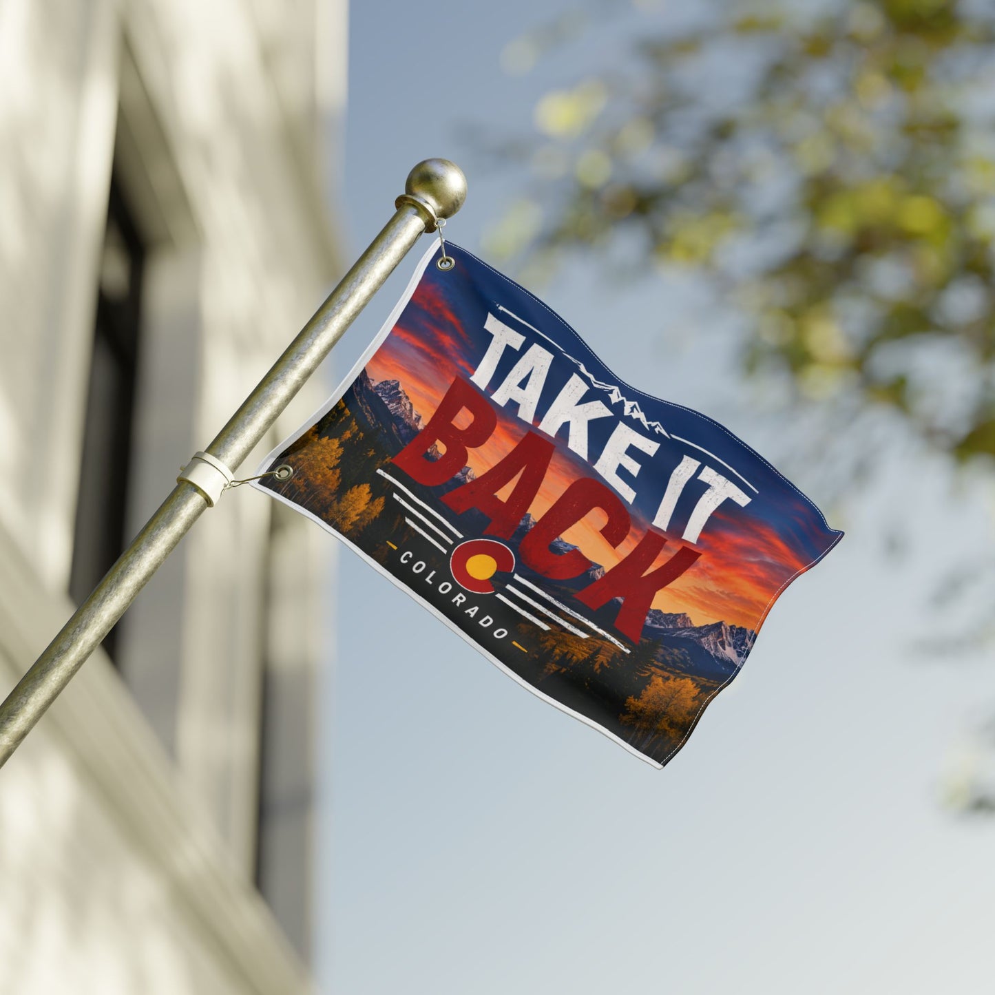 TAKE IT BACK double sided Victor for Governor Double-Sided Flag — Political Campaign Flag