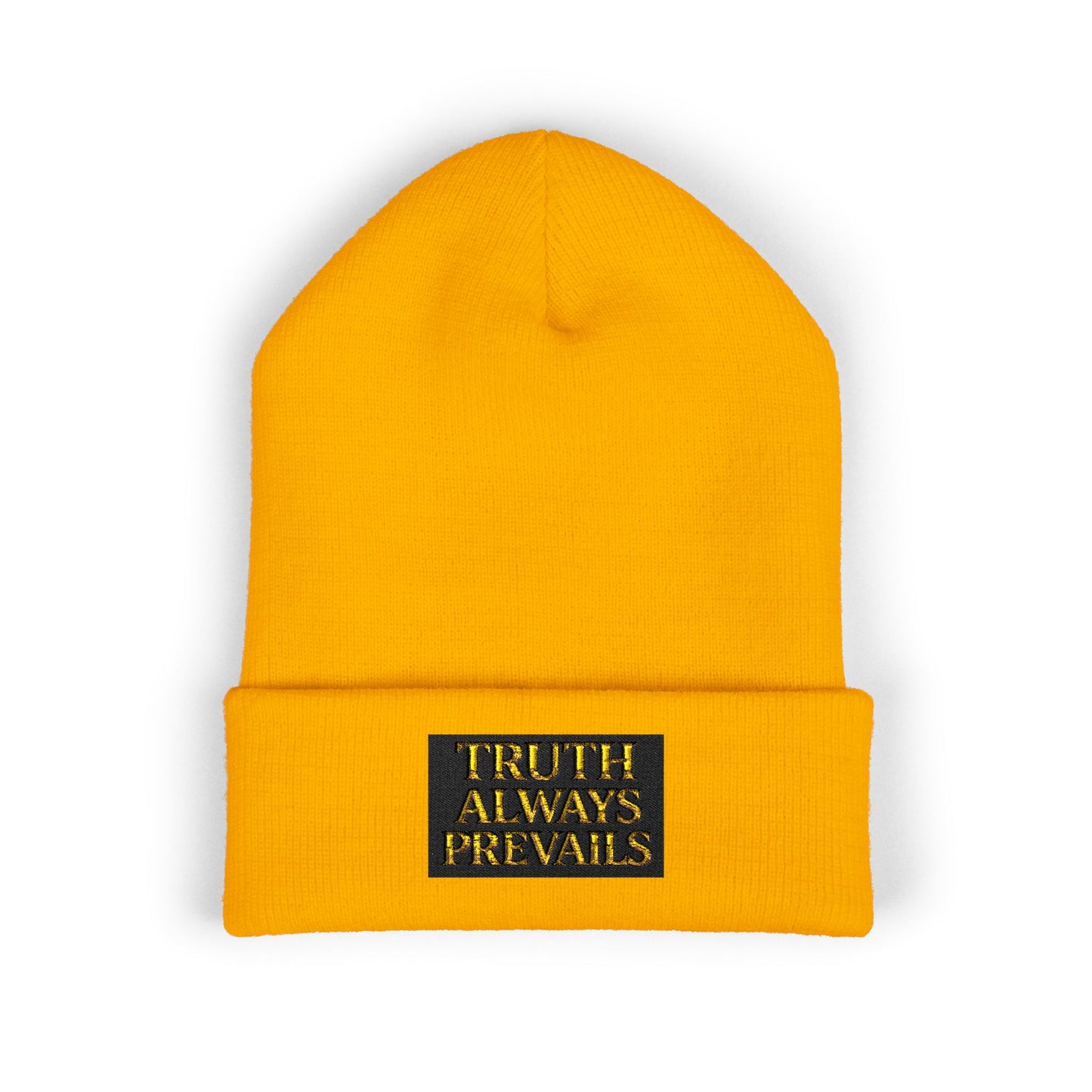 'Truth Always Prevails' Cuffed Beanie