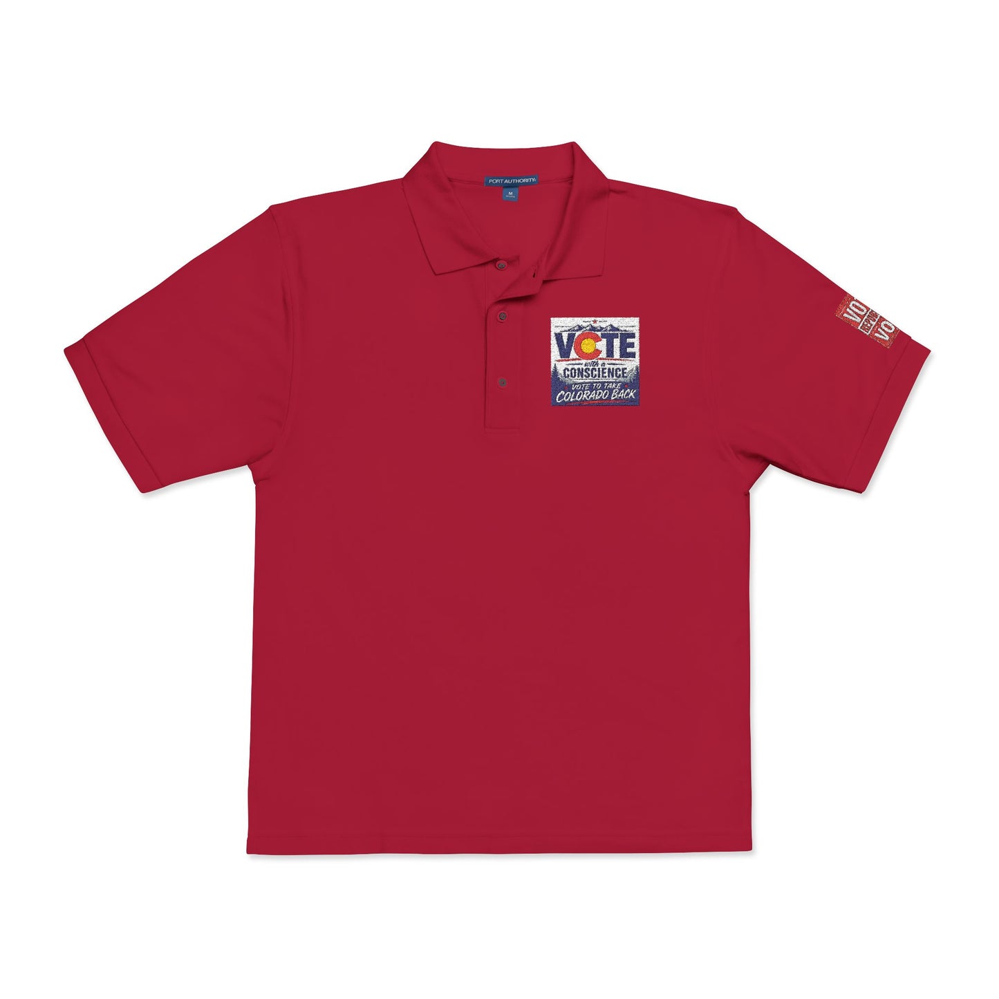 Vote Sunflower Embroidered Polo Shirt