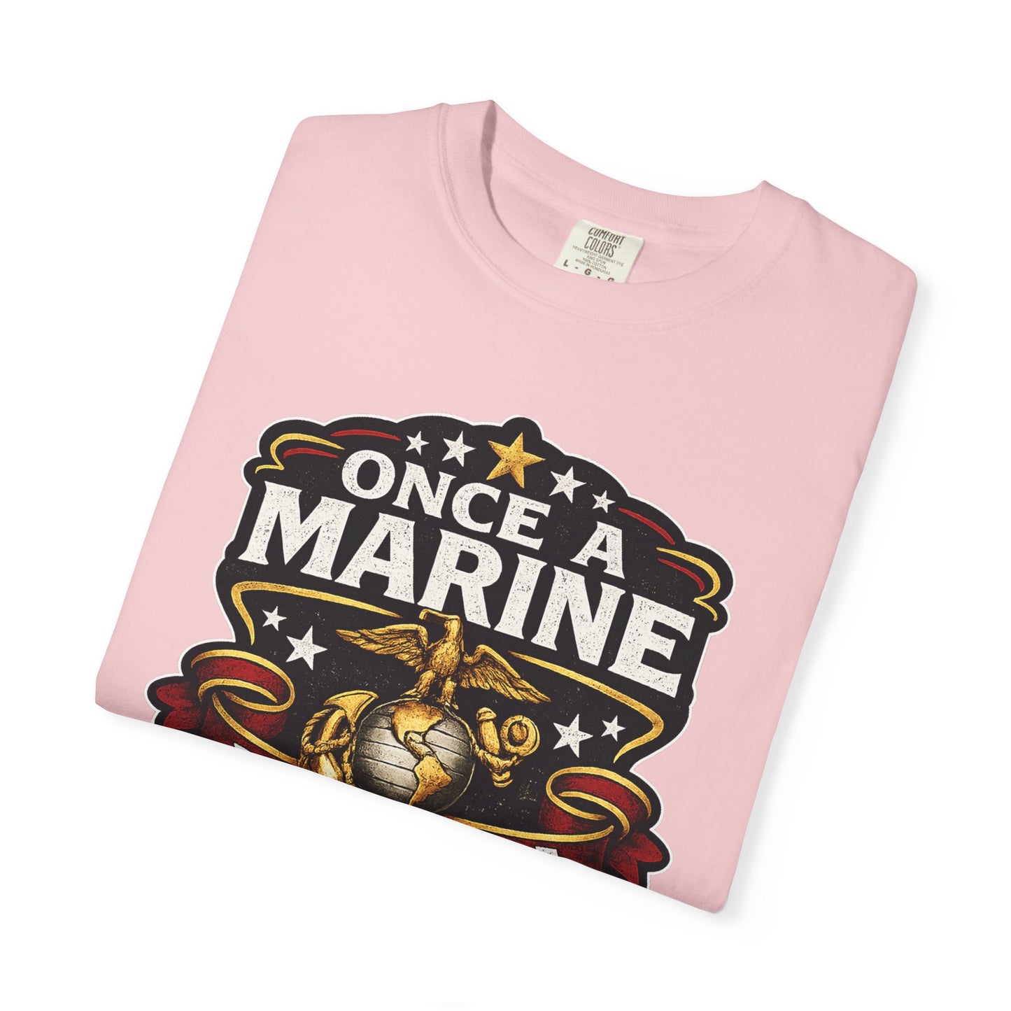 Marine Corps T-Shirt — "Once a Marine, Always a Marine" Emblem Tee