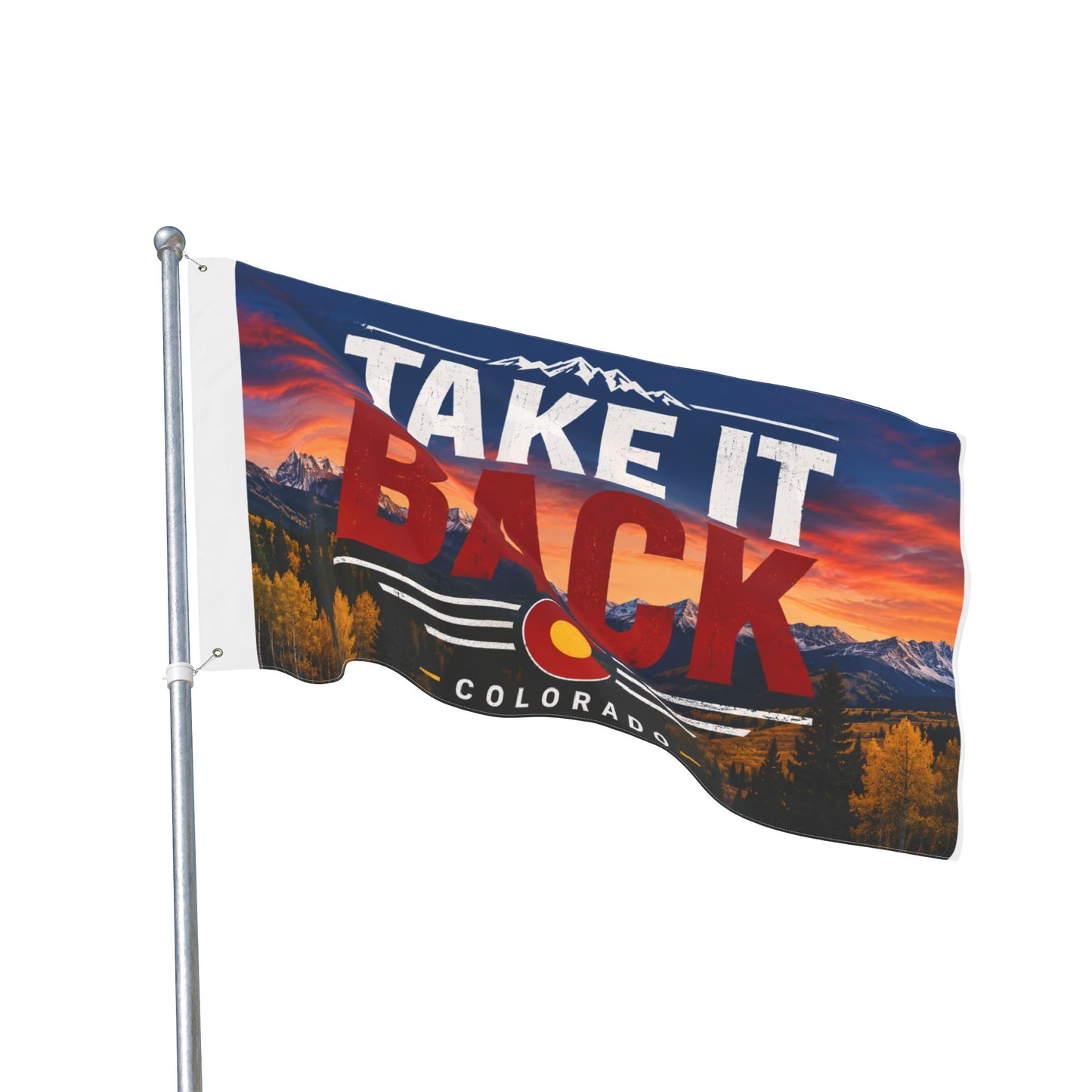 TAKE IT BACK double sided Victor for Governor Double-Sided Flag — Political Campaign Flag