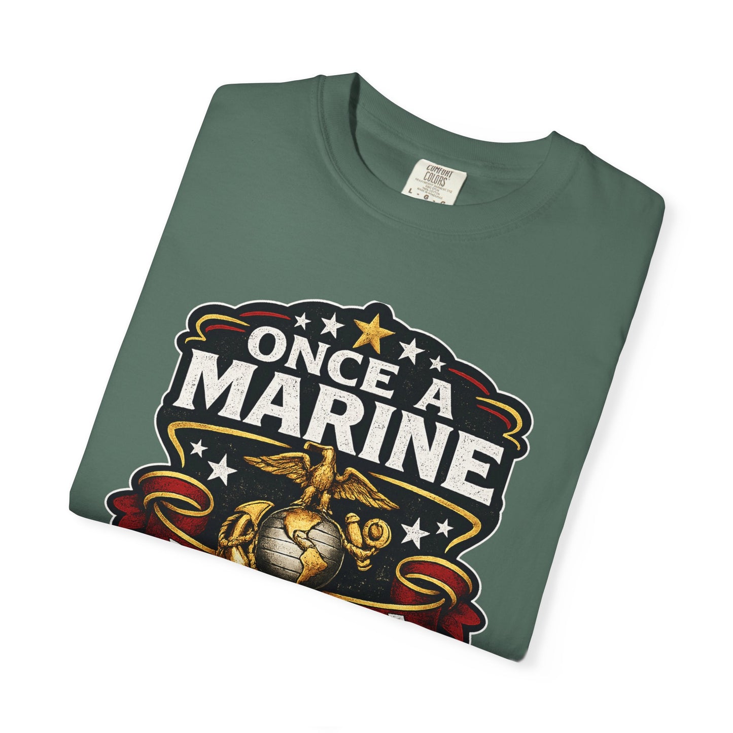 Marine Corps T-Shirt — "Once a Marine, Always a Marine" Emblem Tee
