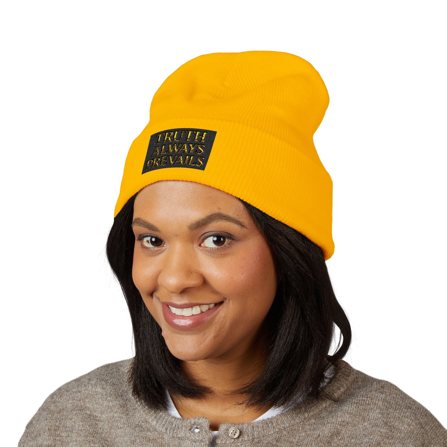 'Truth Always Prevails' Cuffed Beanie