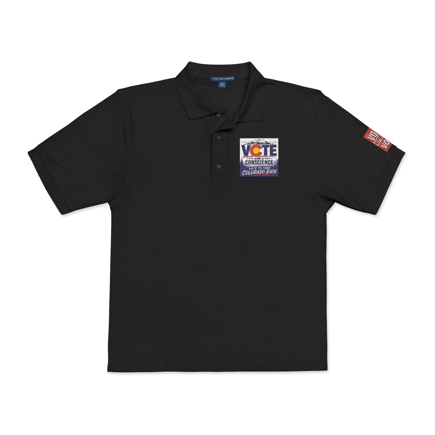 Vote Sunflower Embroidered Polo Shirt