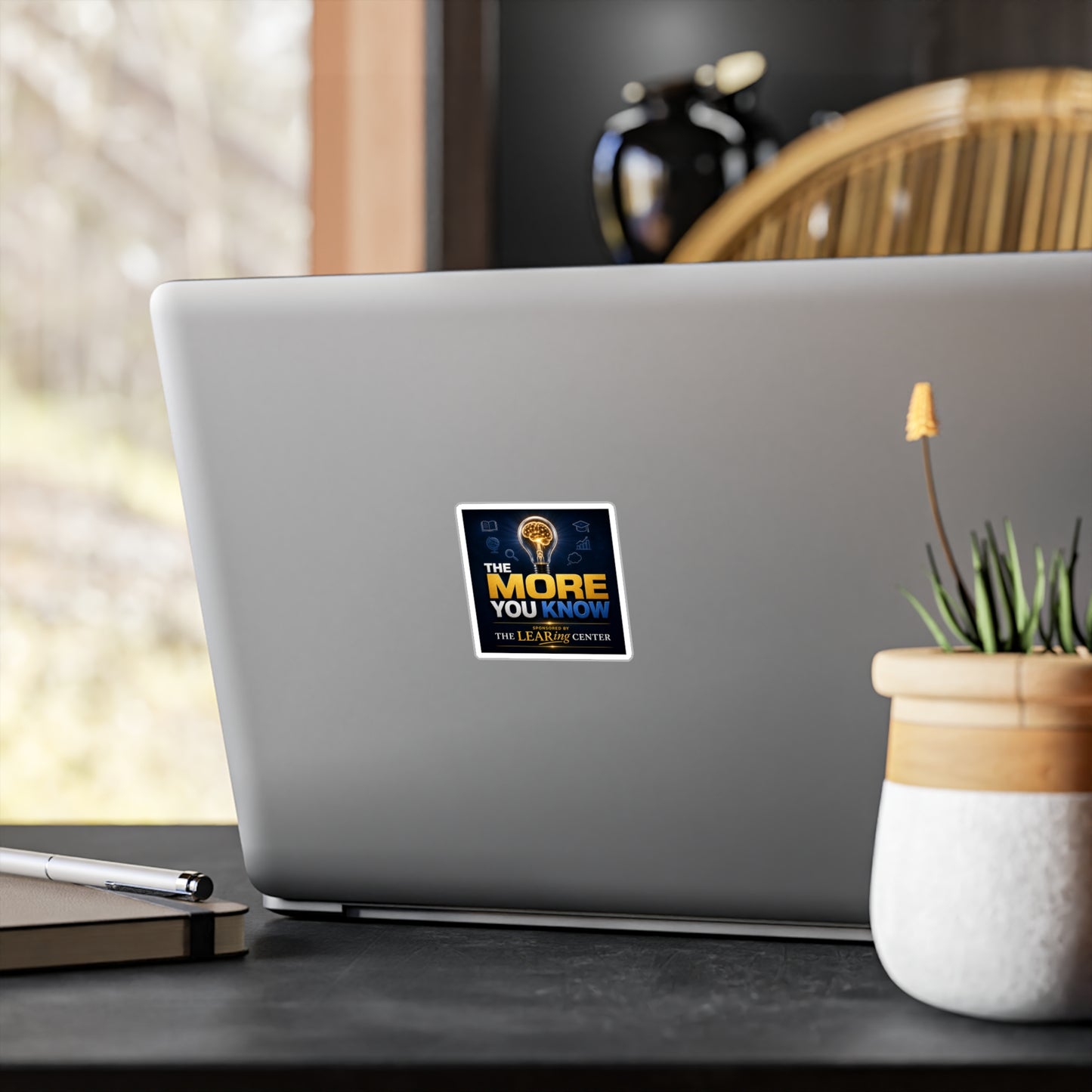 Kiss-Cut Vinyl Decal — "The More You Know" Educational Logo Sticker
