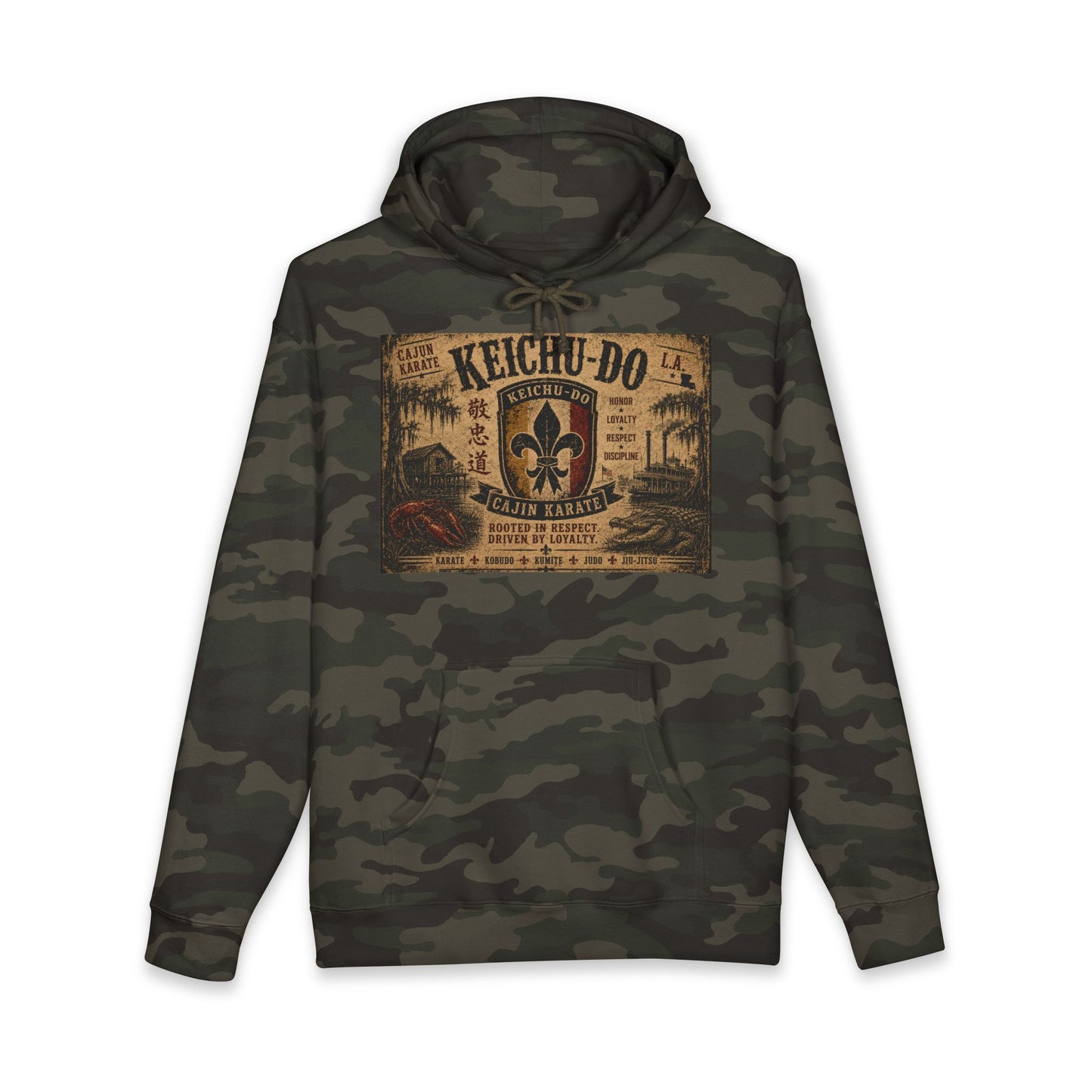 Keichu-Do Cajun Karate Hoodie — Vintage Bayou Martial Arts Streetwear