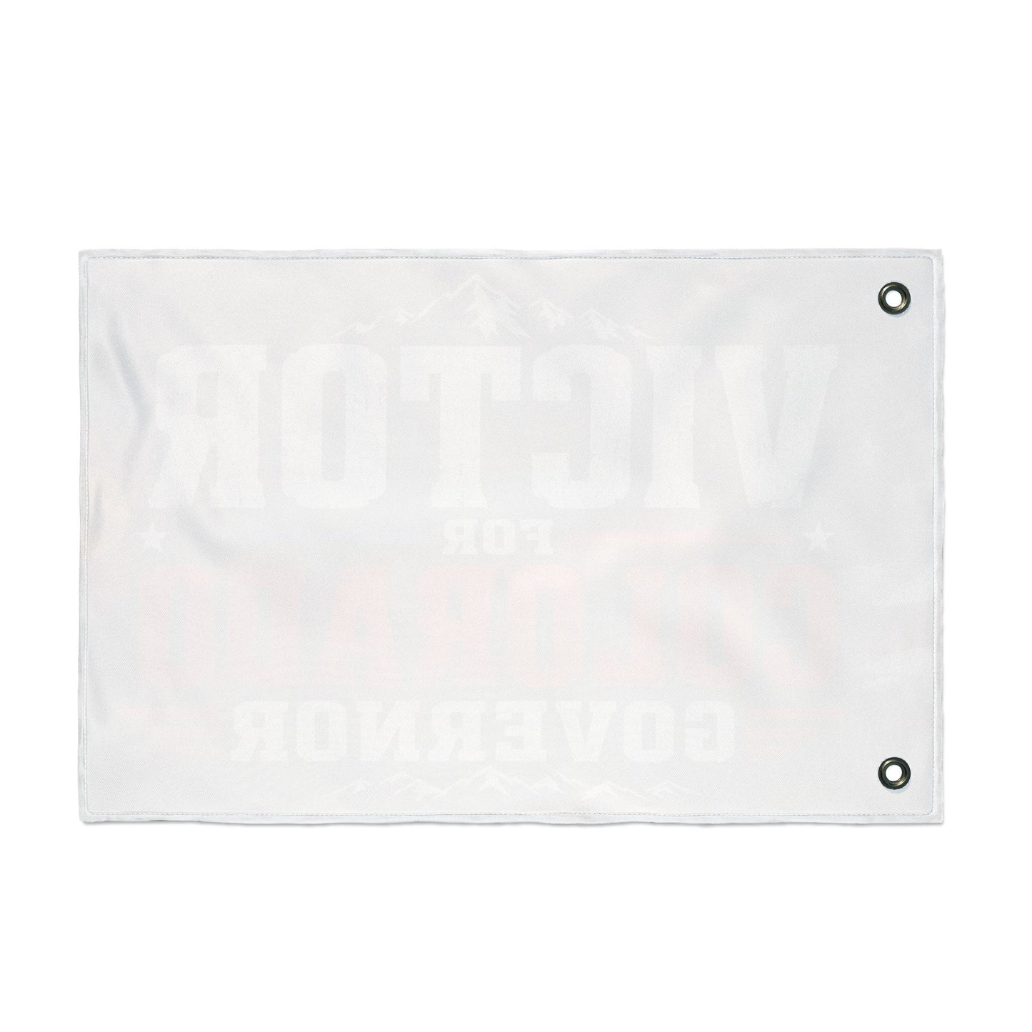 Victor for Governor Truck Flag — Double-Sided Campaign Banner