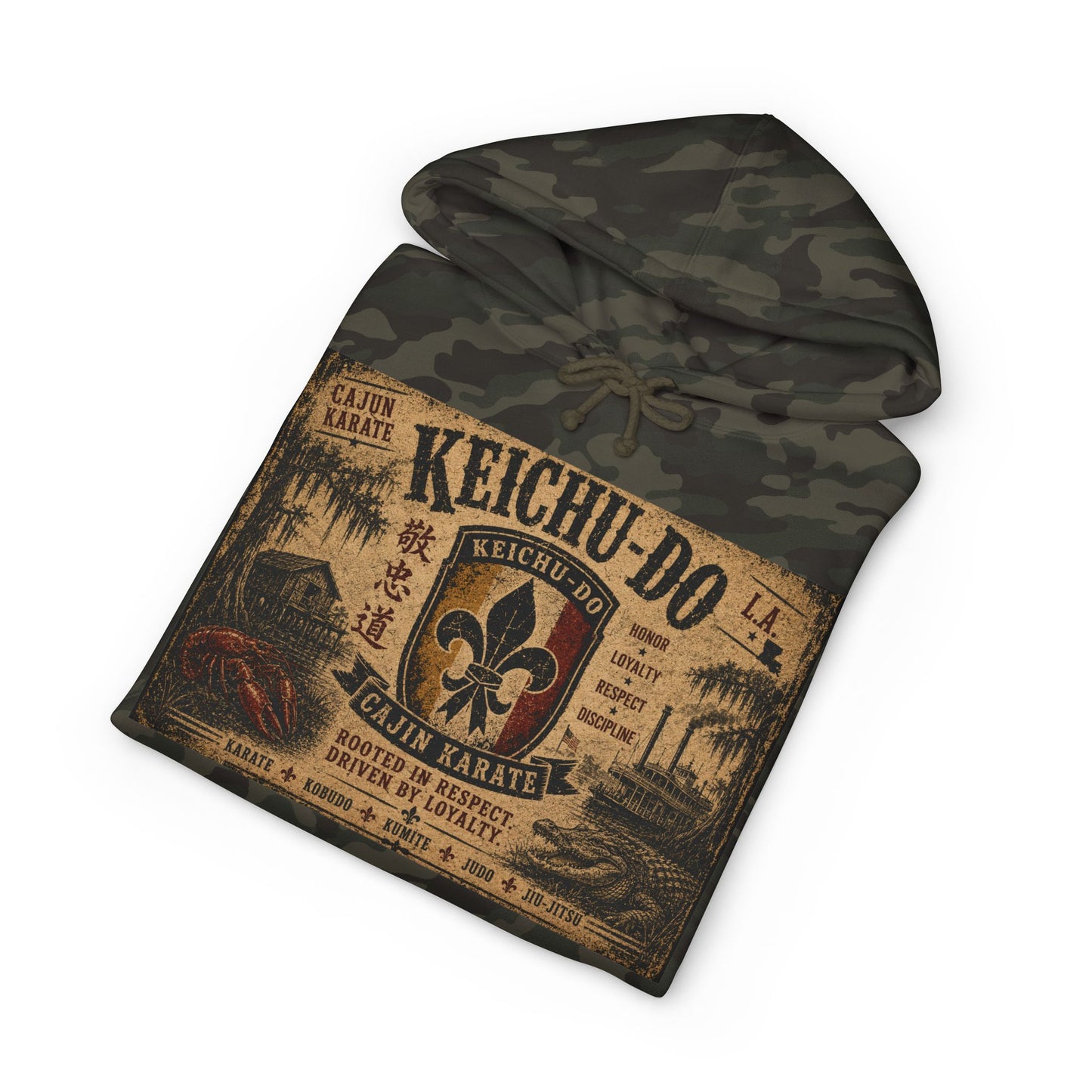 Keichu-Do Cajun Karate Hoodie — Vintage Bayou Martial Arts Streetwear
