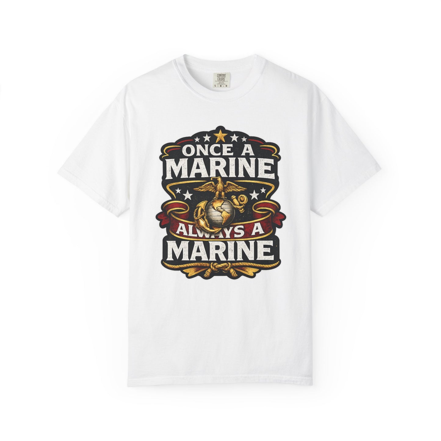 Marine Corps T-Shirt — "Once a Marine, Always a Marine" Emblem Tee