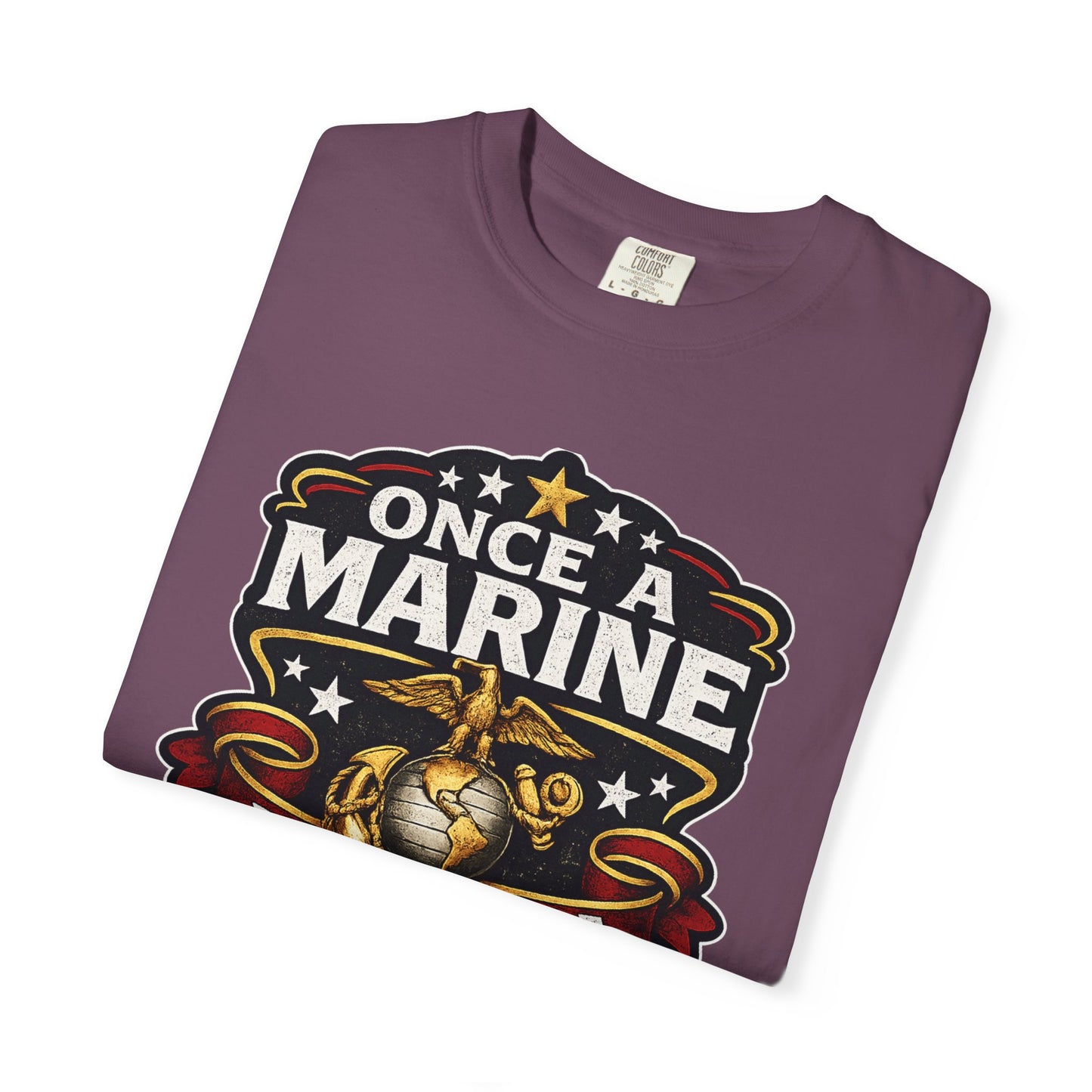 Marine Corps T-Shirt — "Once a Marine, Always a Marine" Emblem Tee