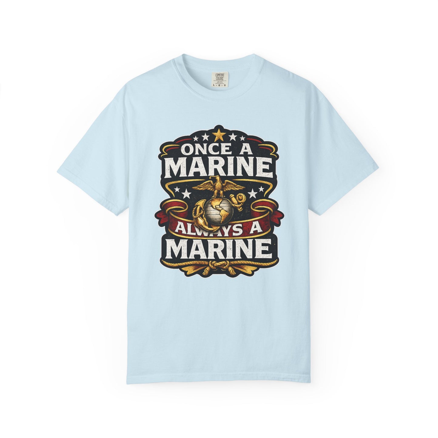 Marine Corps T-Shirt — "Once a Marine, Always a Marine" Emblem Tee