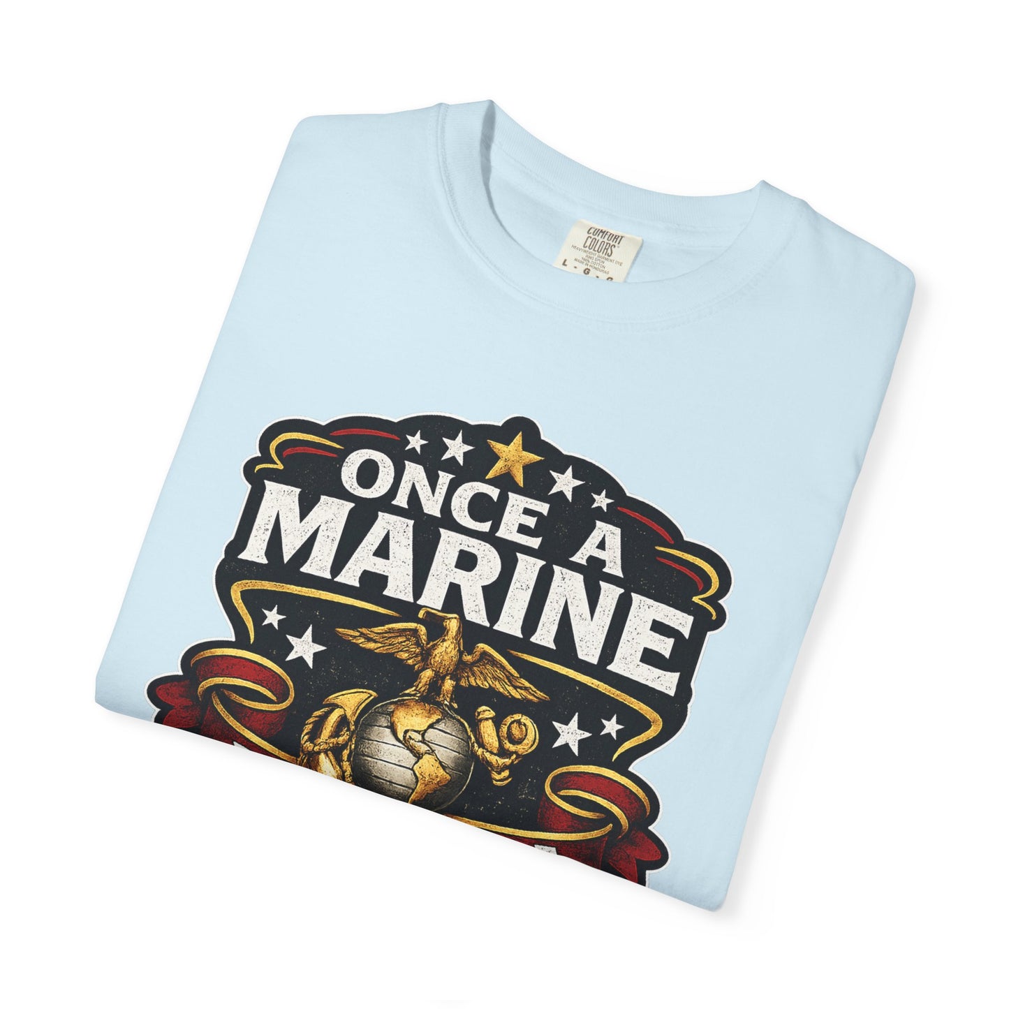 Marine Corps T-Shirt — "Once a Marine, Always a Marine" Emblem Tee