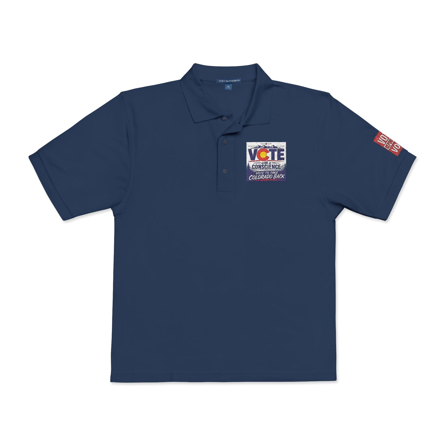 Vote Sunflower Embroidered Polo Shirt