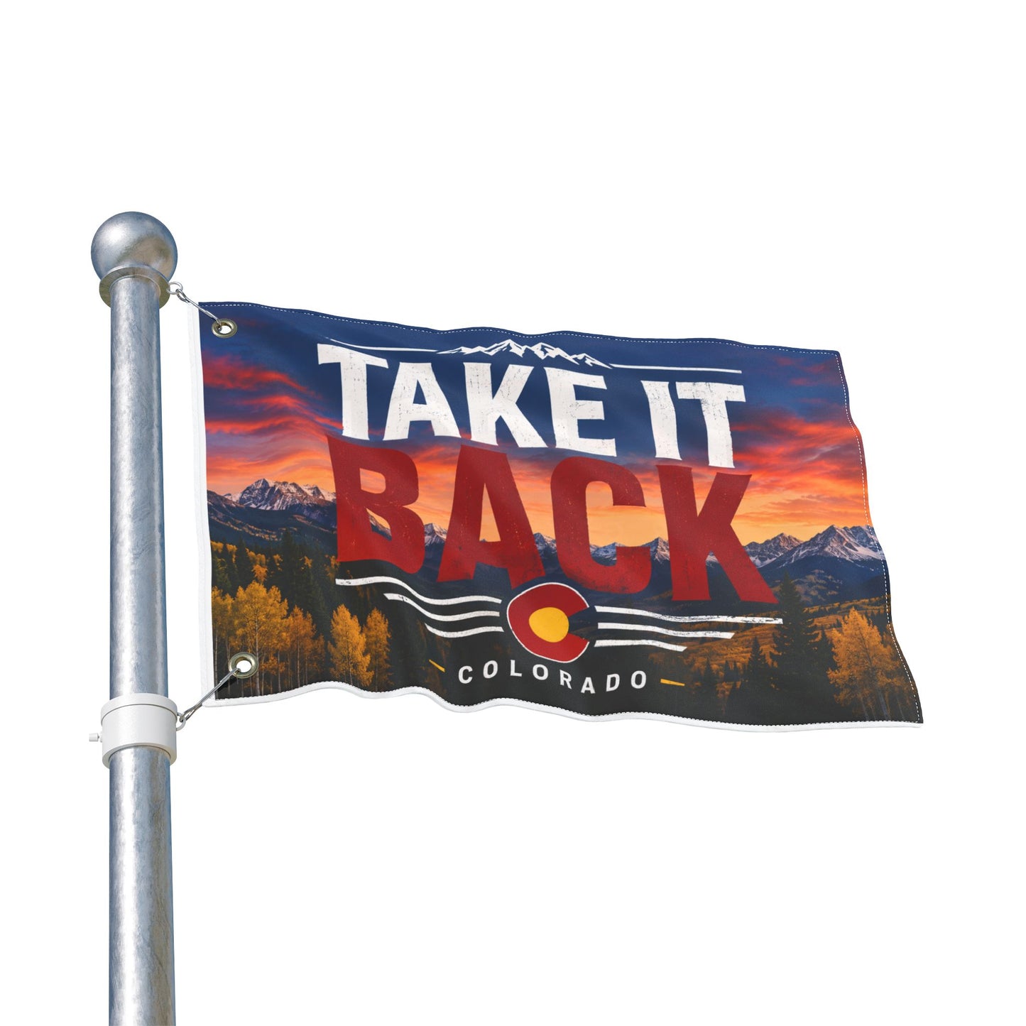 TAKE IT BACK double sided Victor for Governor Double-Sided Flag — Political Campaign Flag