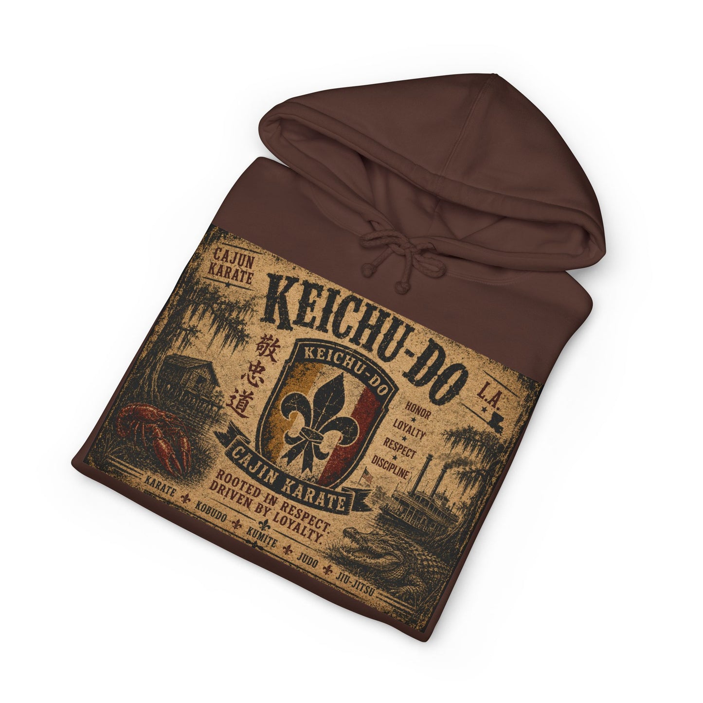 Keichu-Do Cajun Karate Hoodie — Vintage Bayou Martial Arts Streetwear